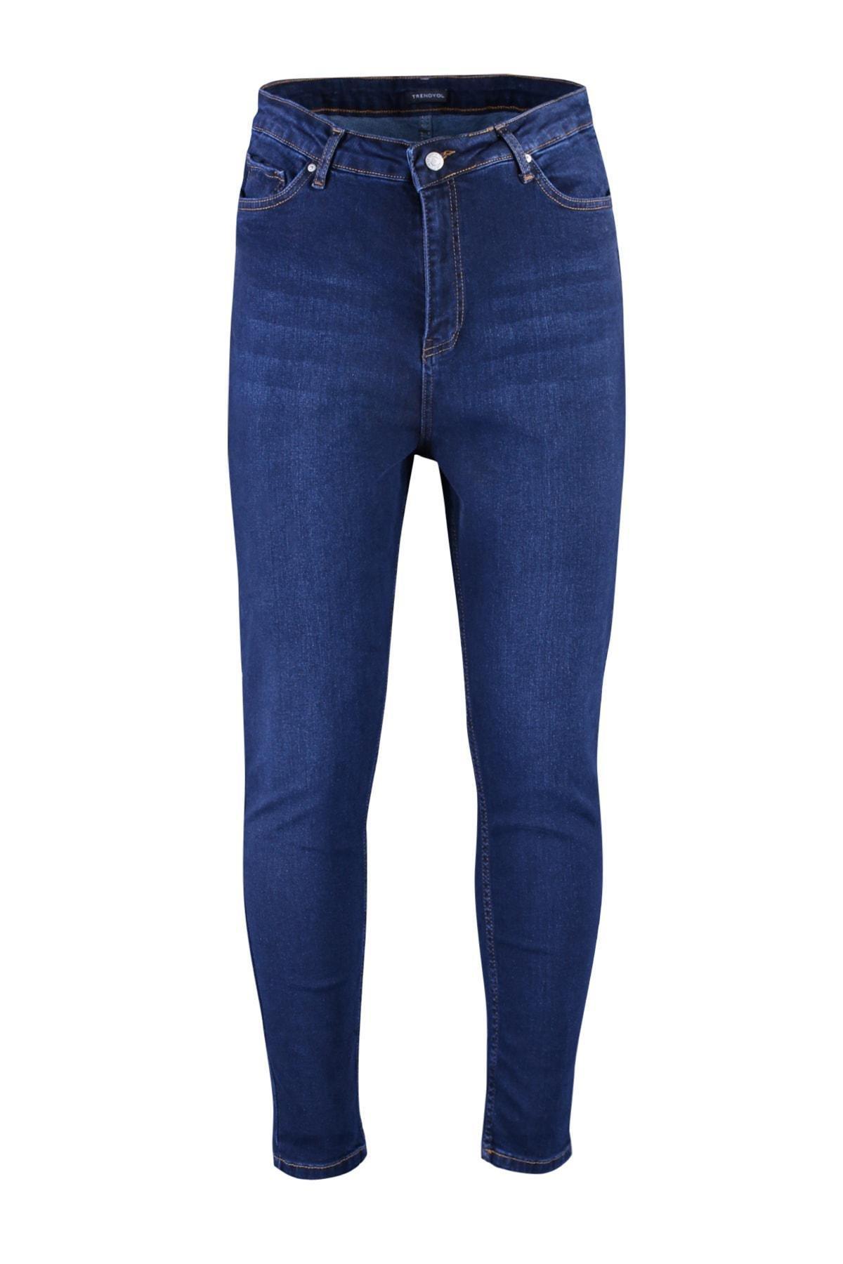 Navy Skinny Plus Size Jeans, , large image number 0