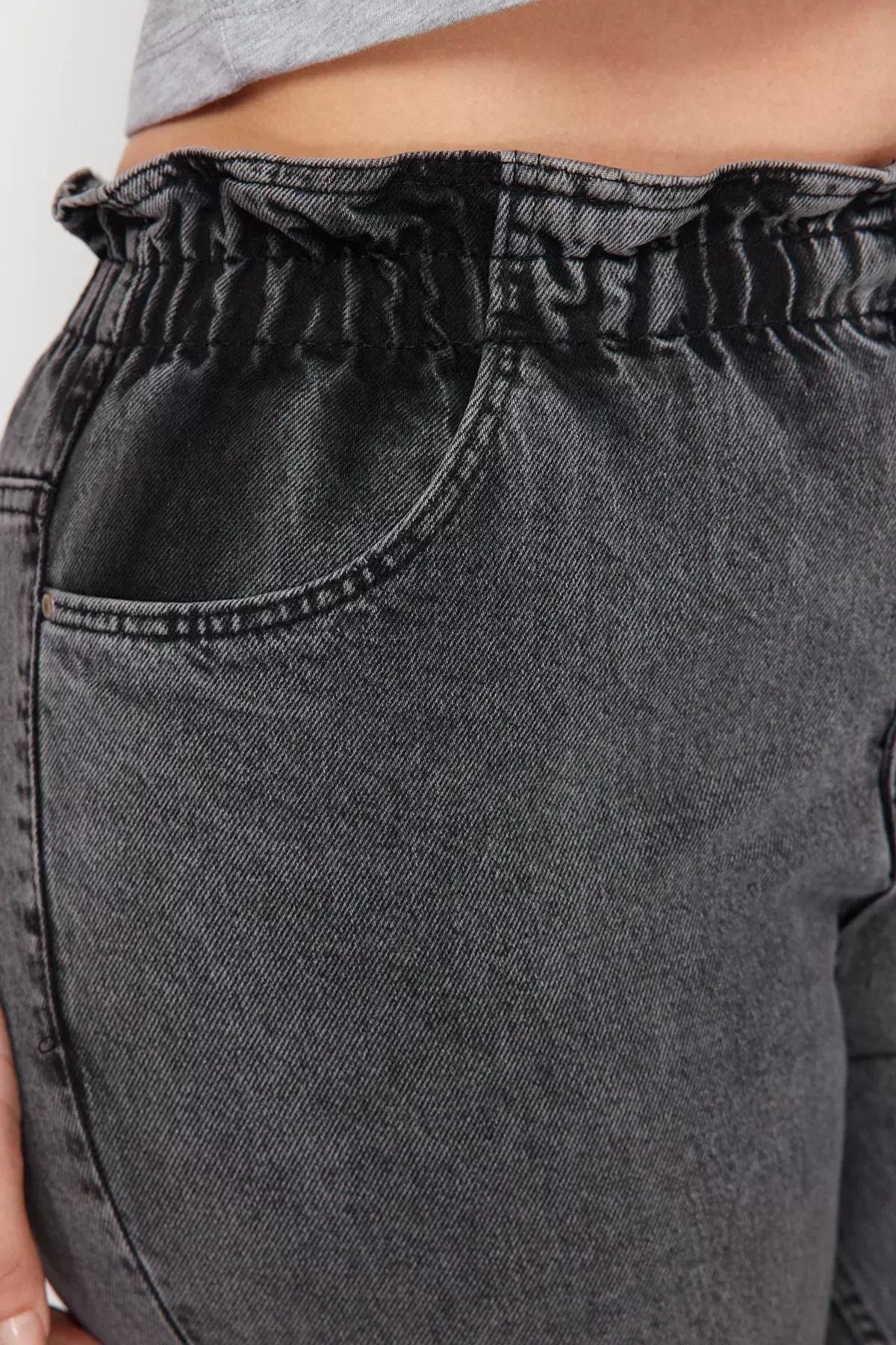 Grey Mom Plus Size Jeans, Grey, large image number 14