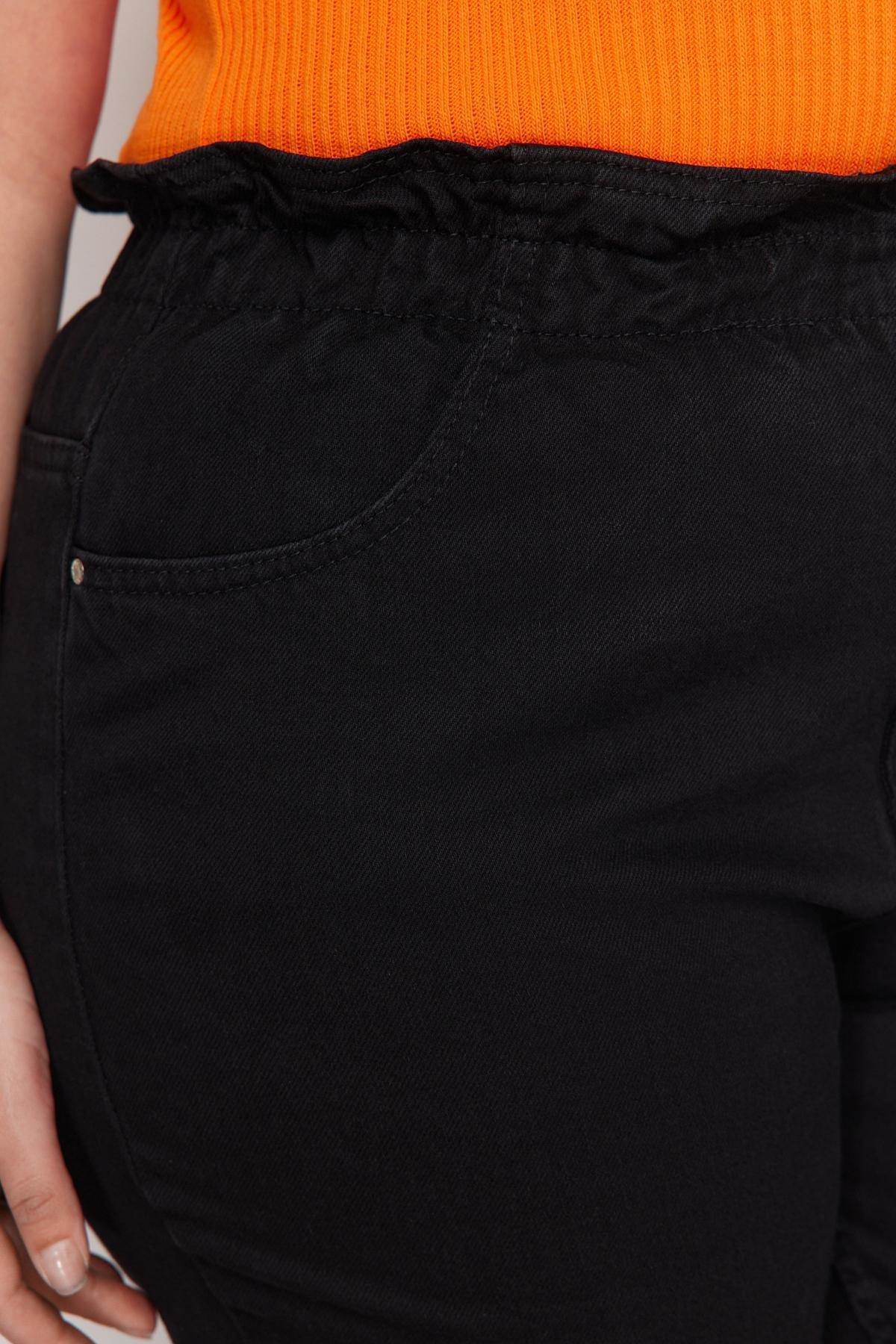 Black High Waist Mom Plus Size Jeans, , large image number 5