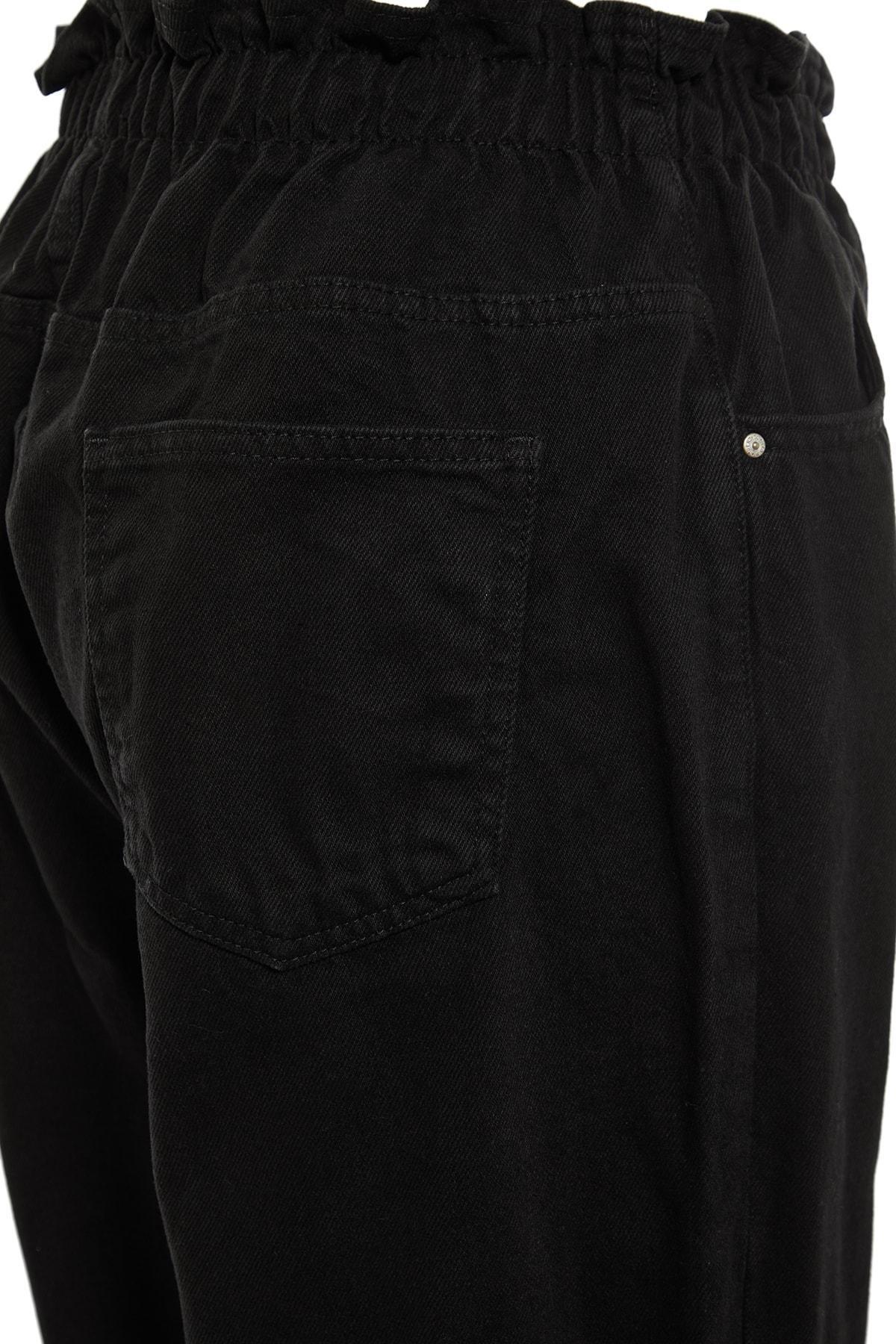 Black High Waist Mom Plus Size Jeans, , large image number 6