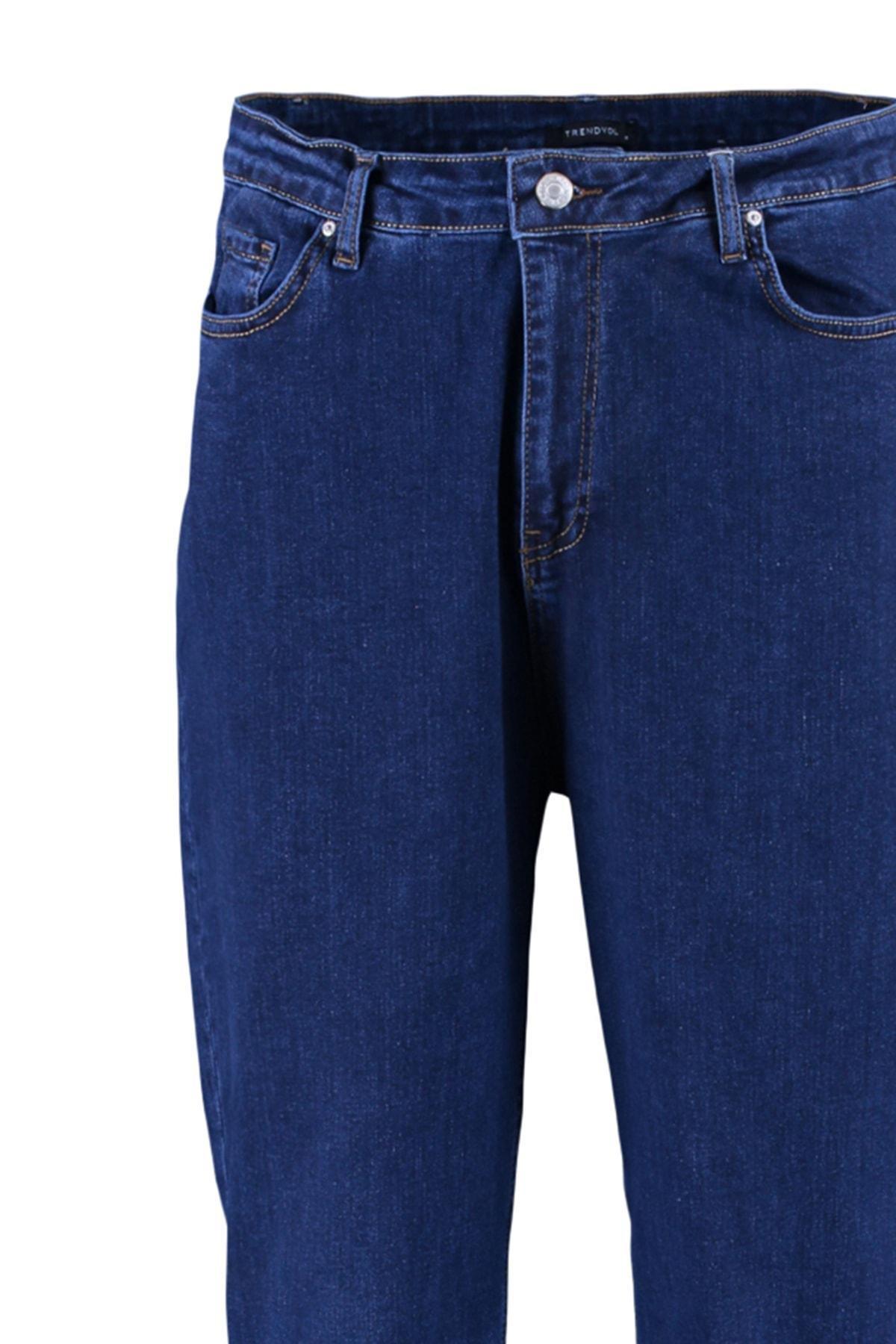 Trendyol - Blue Slim Plus Size Jeans