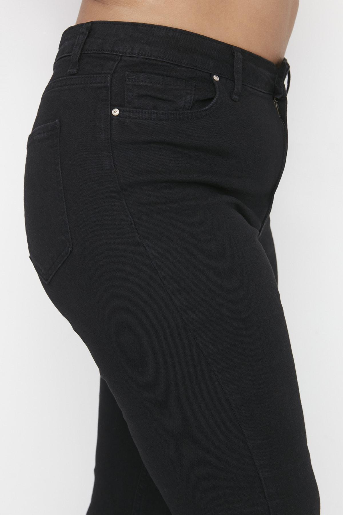 Black Slim Plus Size Jeans, , large image number 2