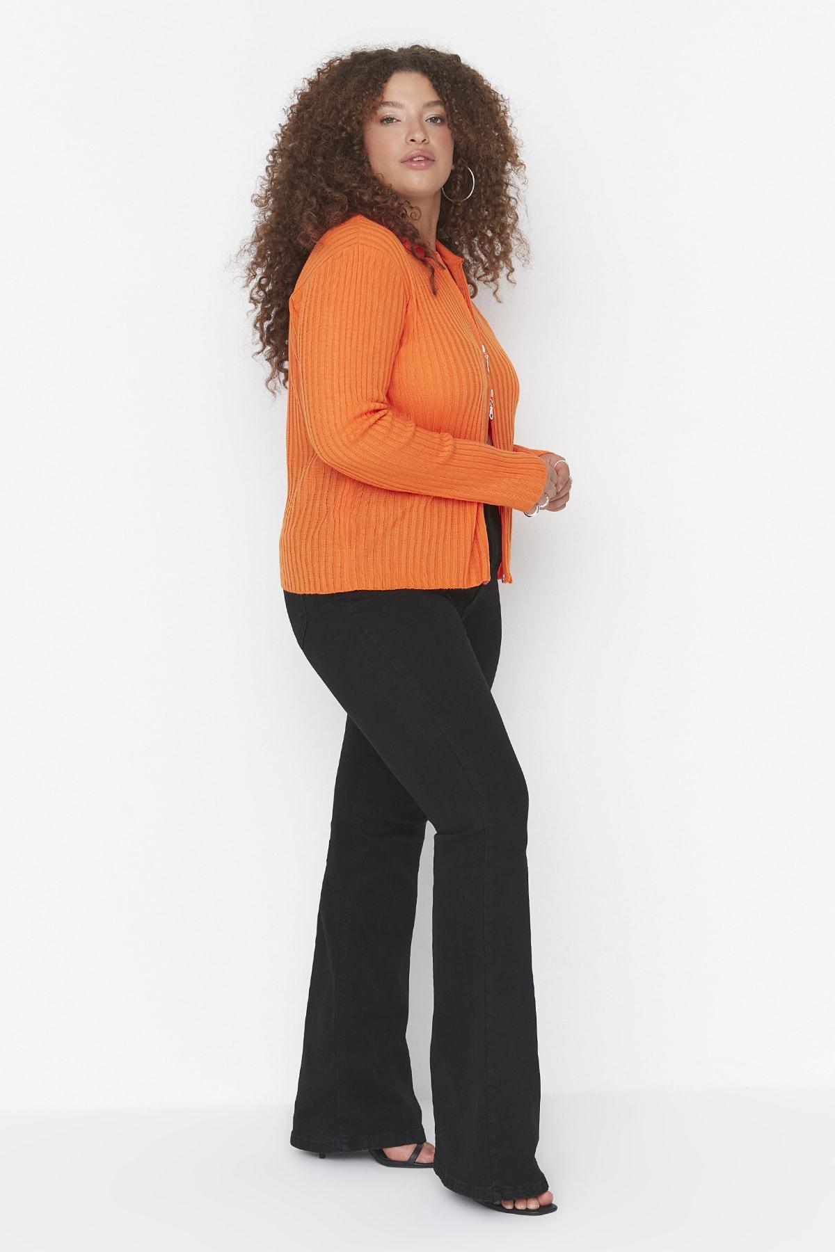 Black Slim Plus Size Jeans, , large image number 4