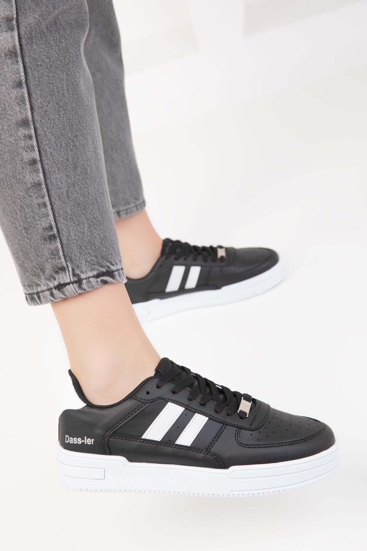 Black And White Unisex Sneaker, C101_1526, large image number 4