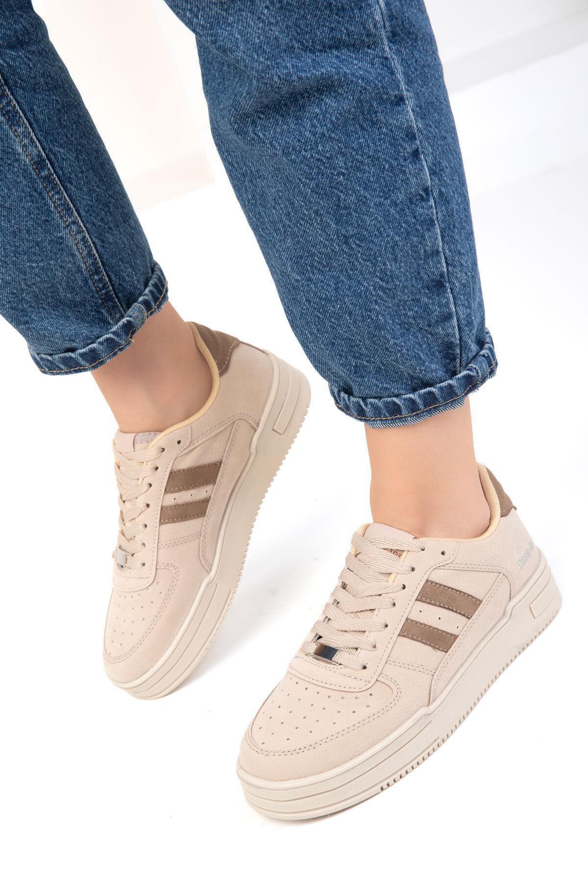 Beige Unisex Sneaker, , large image number 2