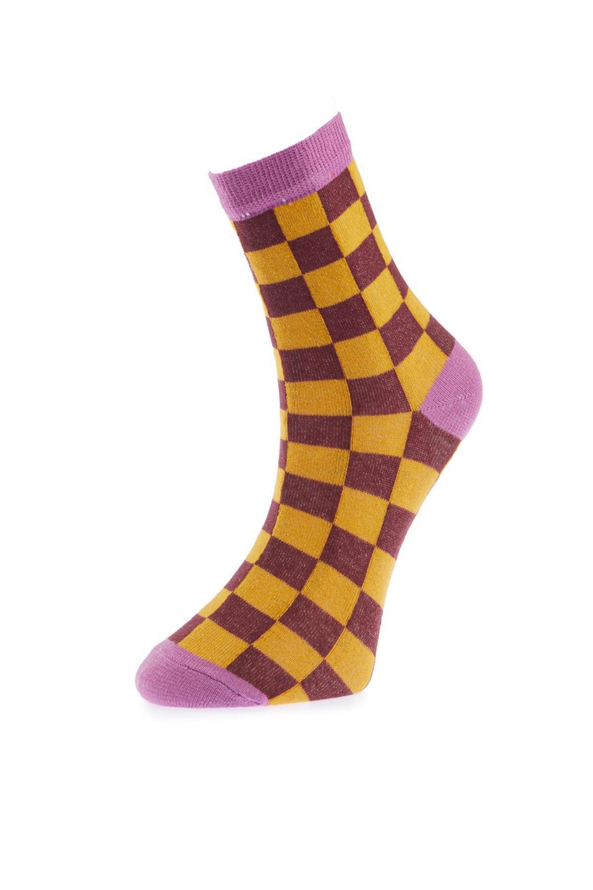 Burgundy Printed Socks, Set Of 4, , large image number 4