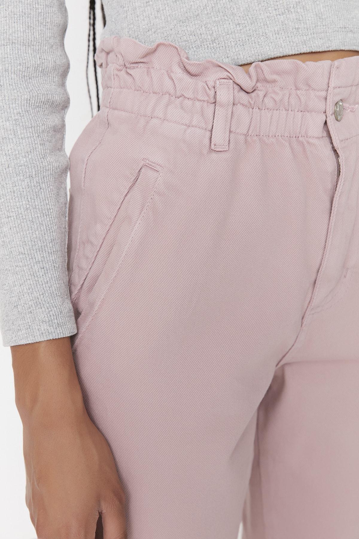Trendyol - Pink Denim Straight Jeans