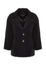 Trendyol - Black Double Breasted Plus Size Coat