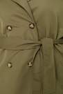 Trendyol - Khaki Double Breasted Plus Size Trench Coat