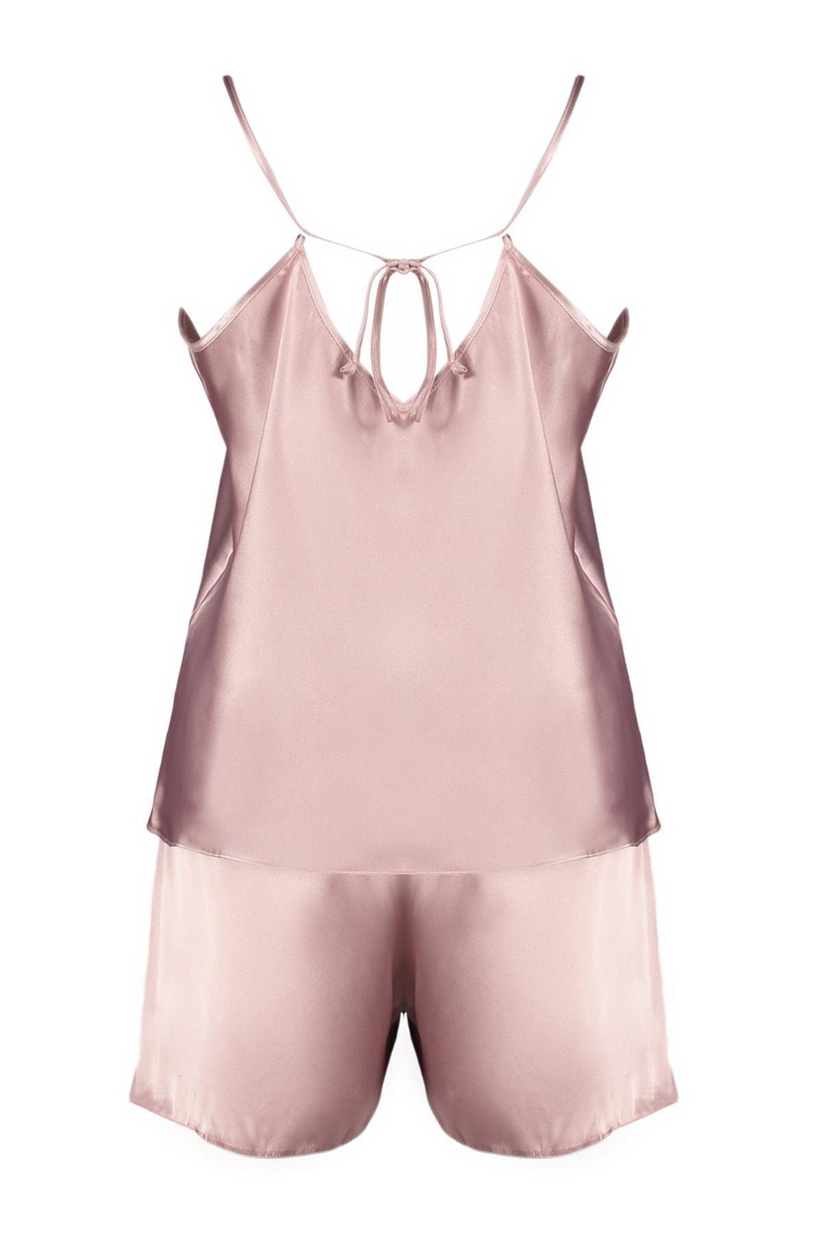 Pink Acrylic Plus Size Pajama Set, , large image number 7