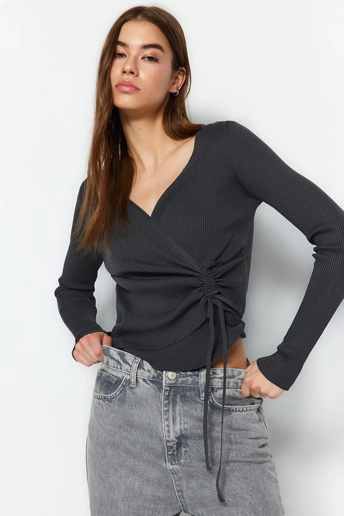 Grey Regular Sweater, , large image number 0