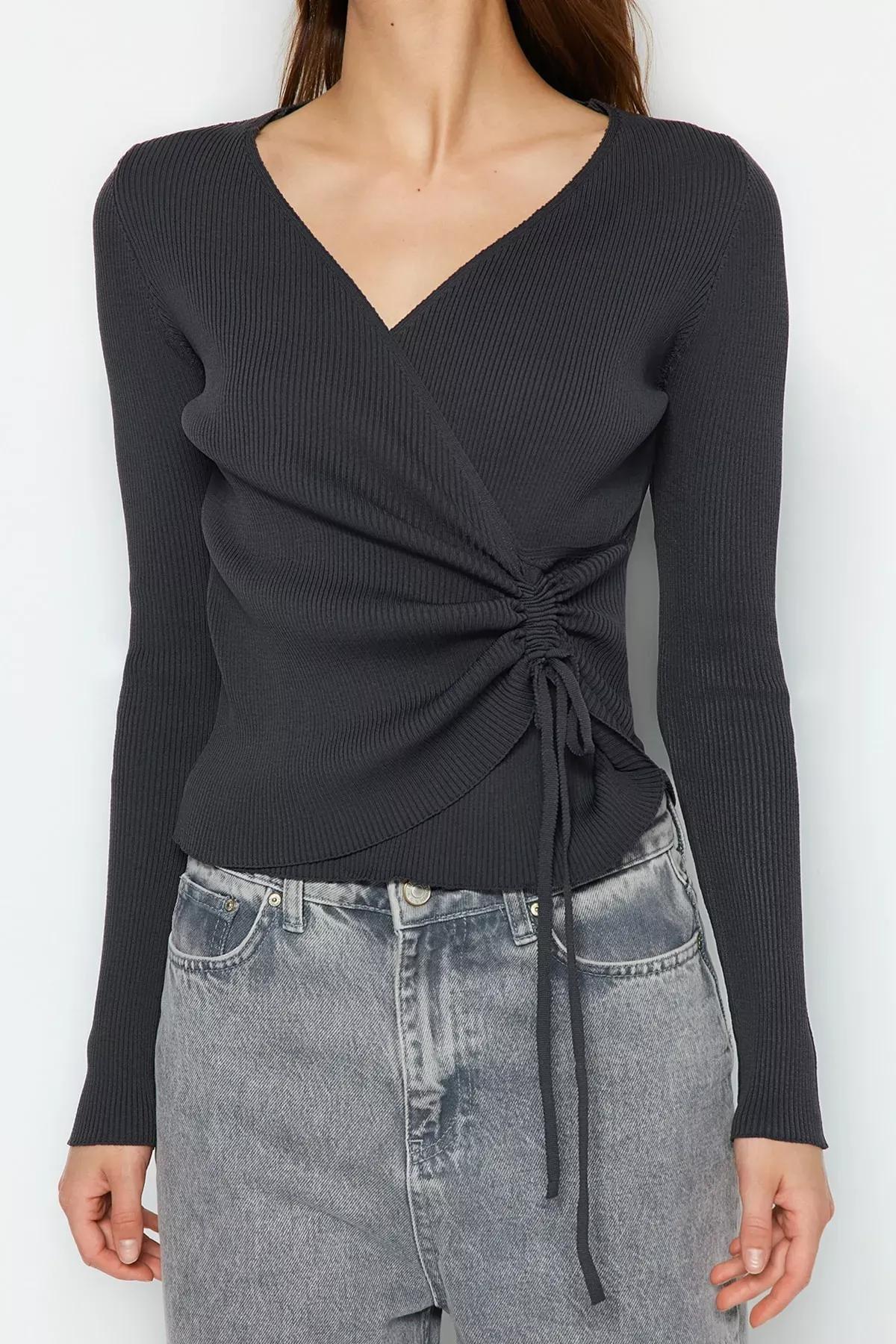 Grey Regular Sweater, , large image number 2