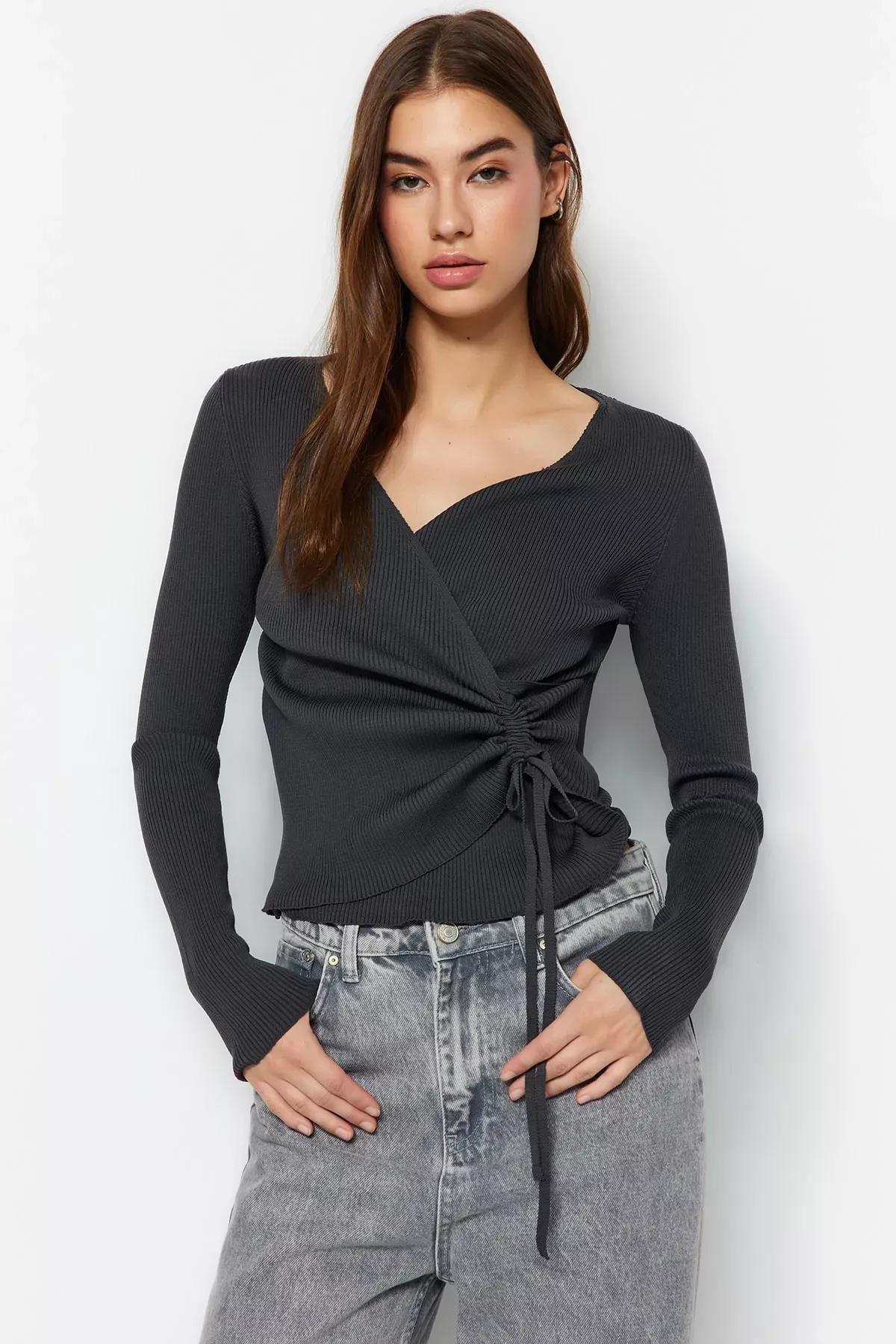 Grey Regular Sweater, , large image number 3
