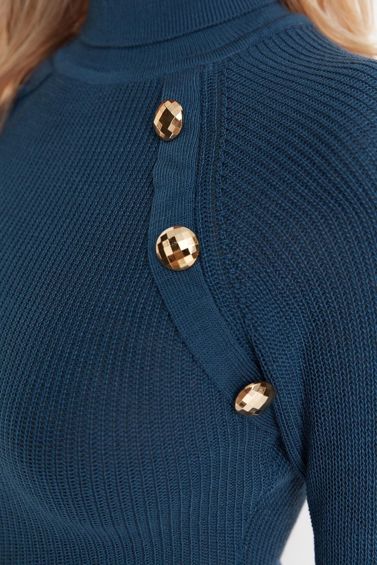 Navy Pullover Maxi Dress, , large image number 3