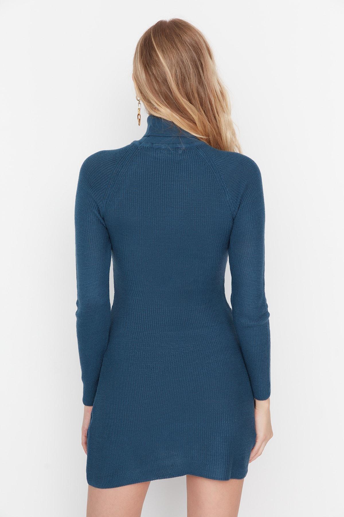Navy Pullover Maxi Dress, , large image number 4