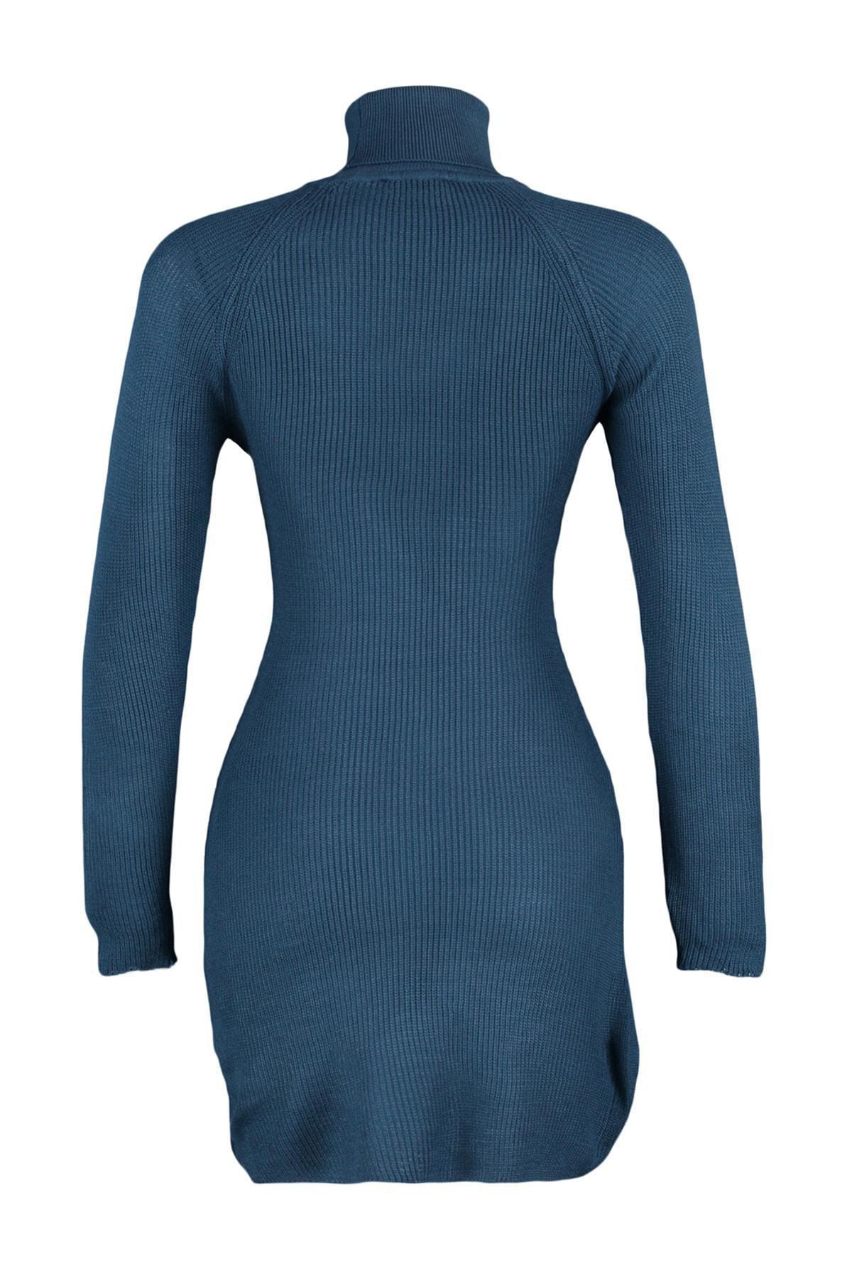 Navy Pullover Maxi Dress, , large image number 5