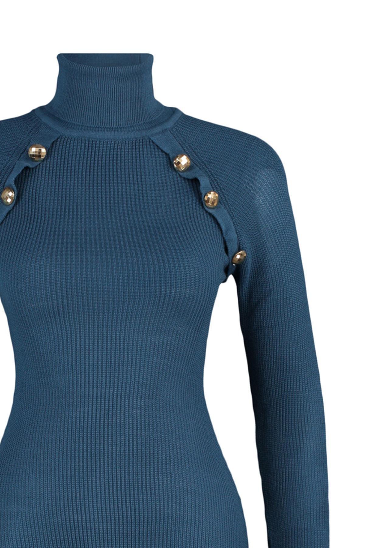 Navy Pullover Maxi Dress, , large image number 7