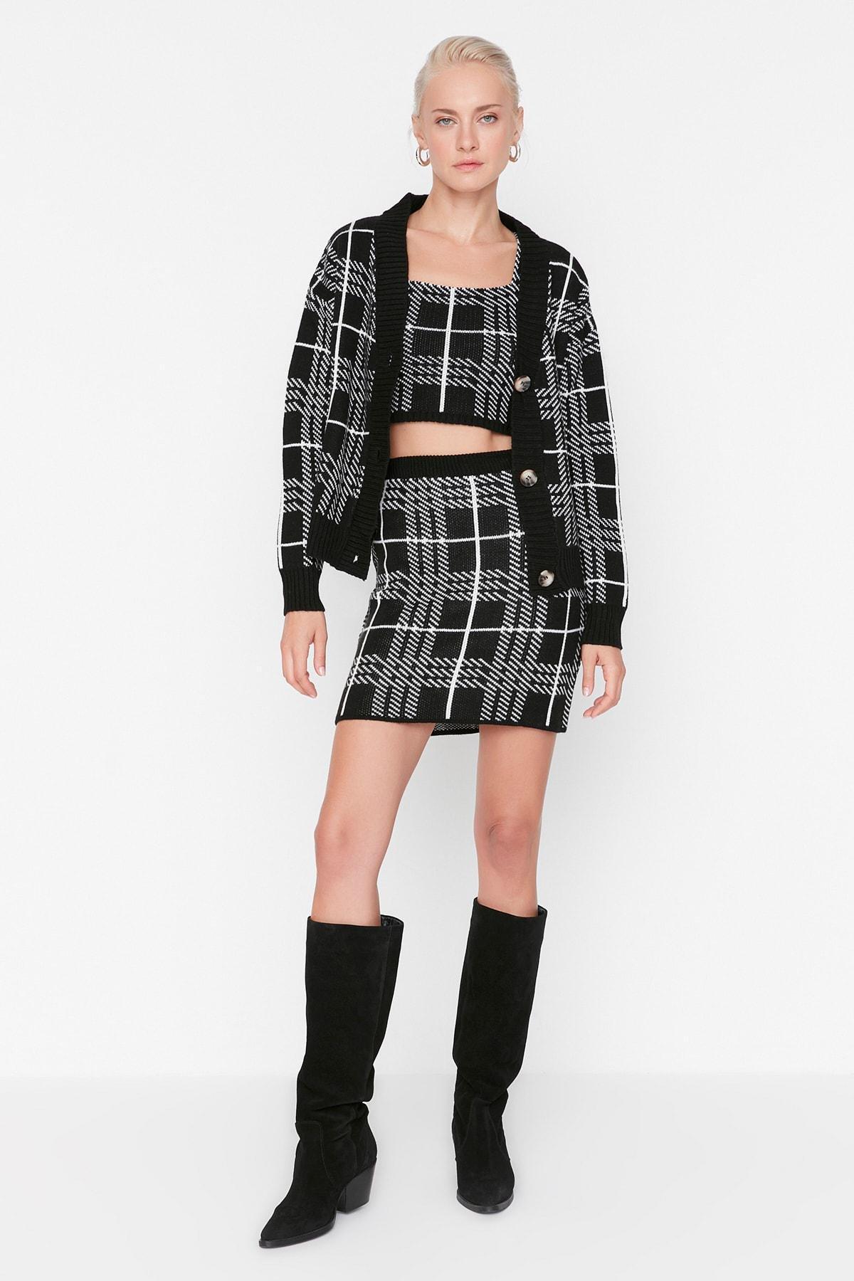 Black Plaid Co-Ord Set, , large image number 2