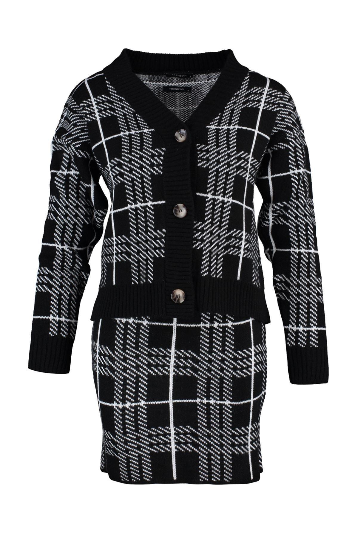 Black Plaid Co-Ord Set, , large image number 7