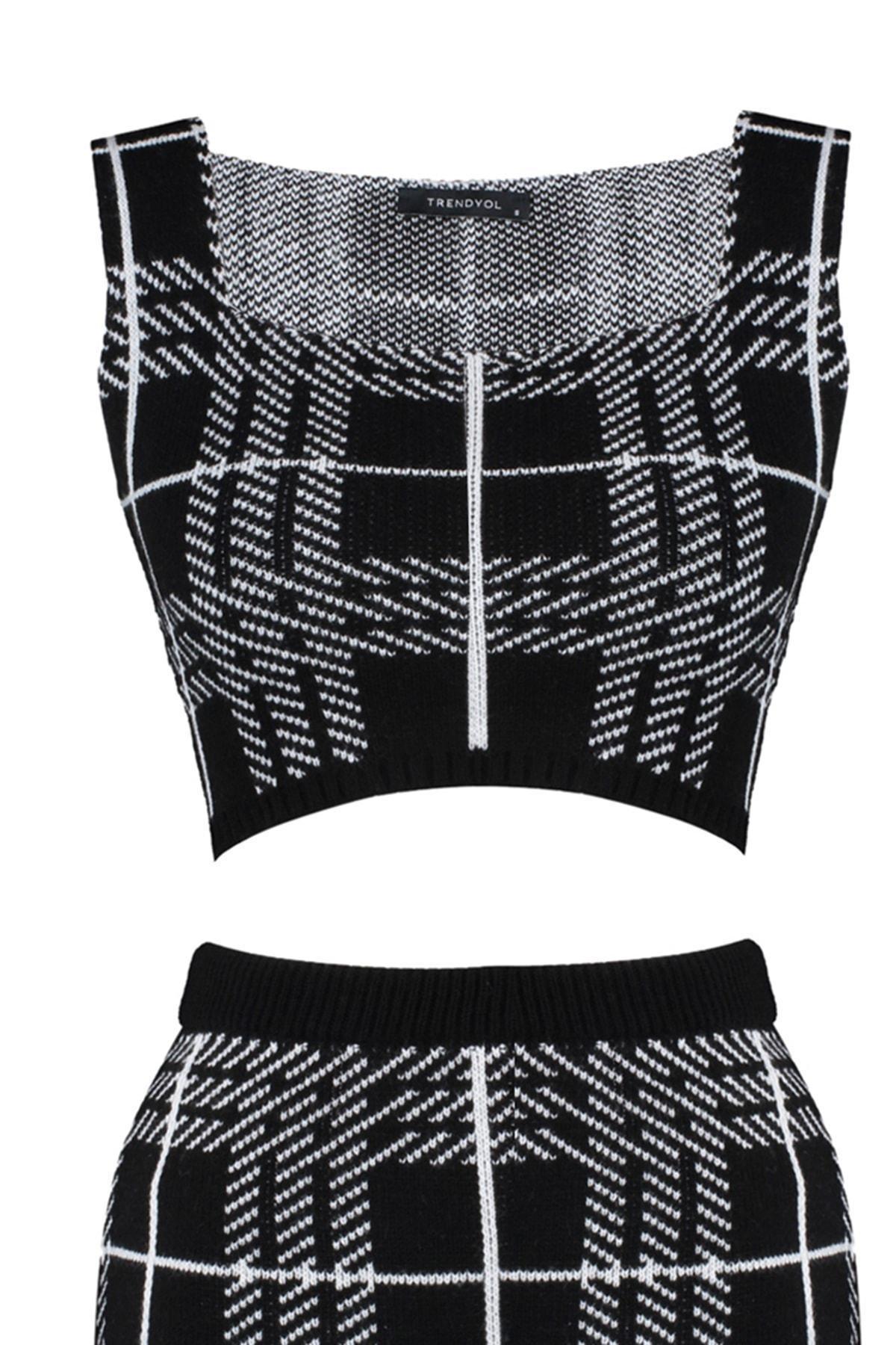 Black Plaid Co-Ord Set, , large image number 8
