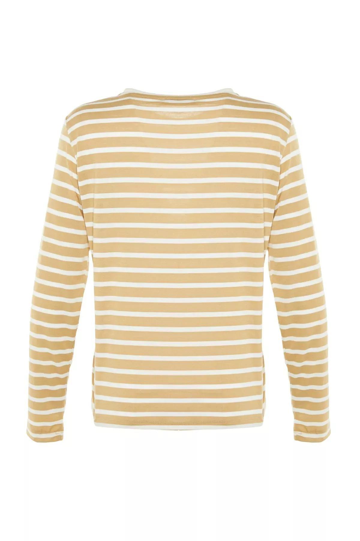 تيشيرت مخطط، بيج, Beige, large image number 6