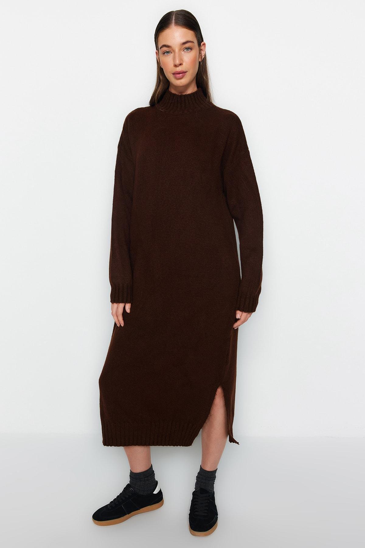 Brown Shift Dress, , large image number 1