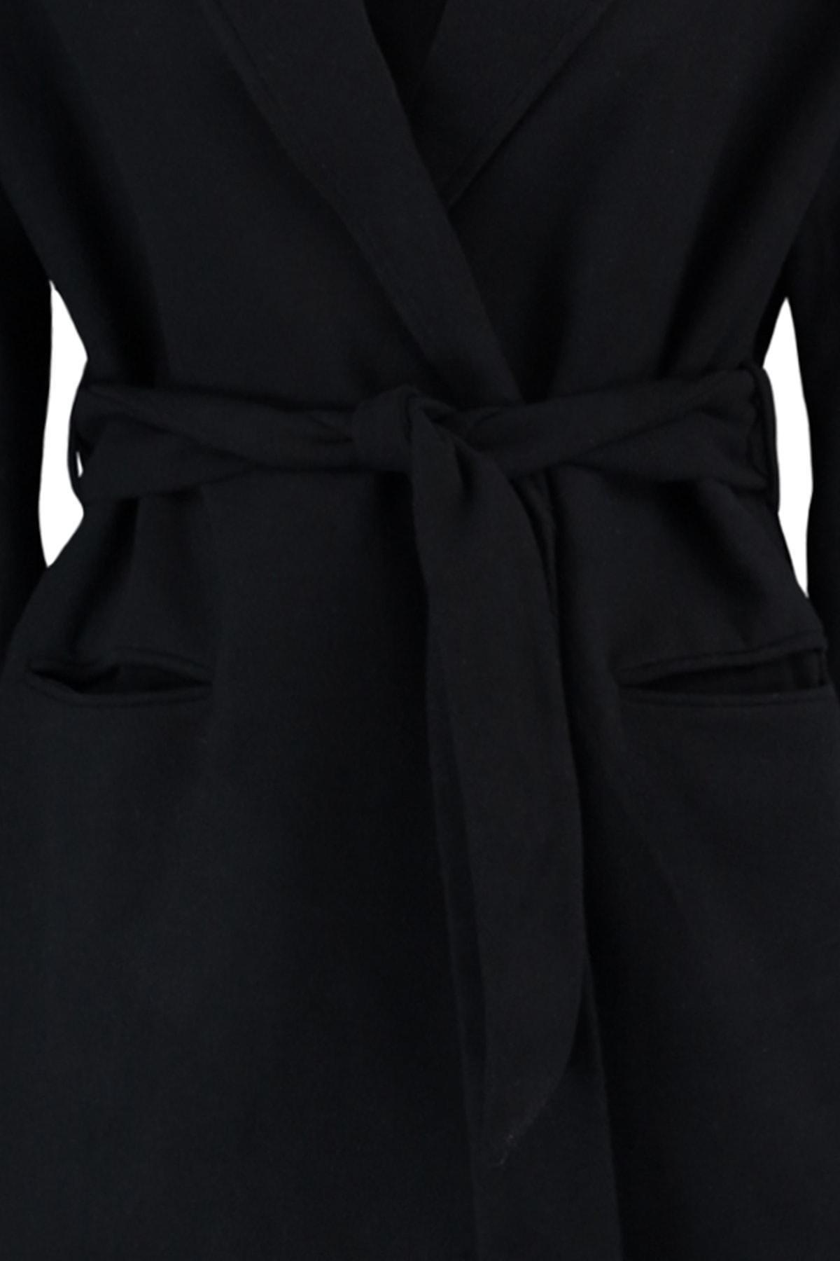 Black Parkas Plus Size Coat, , large image number 7