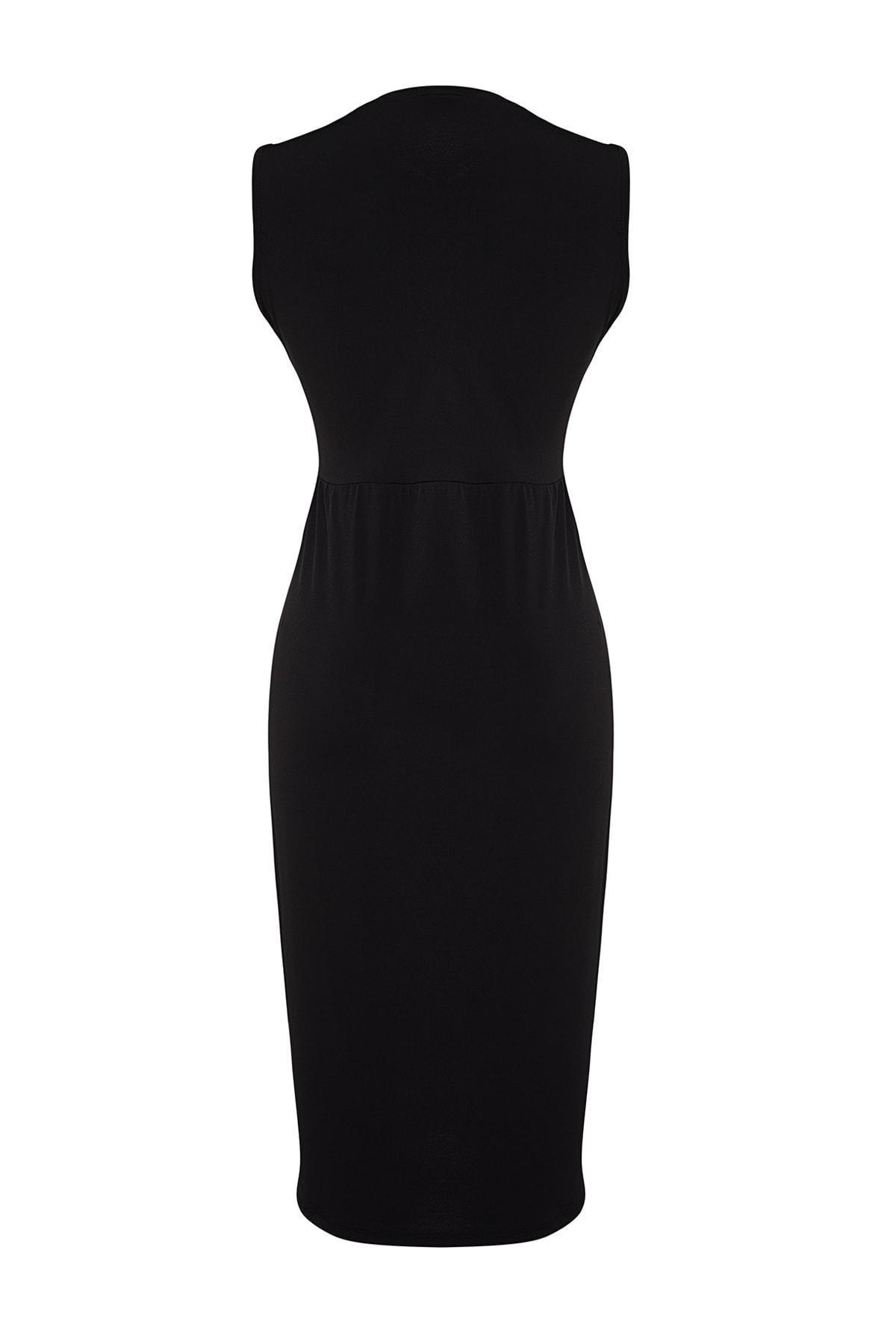 Trendyol - Black Bodycon Plus Size Dress