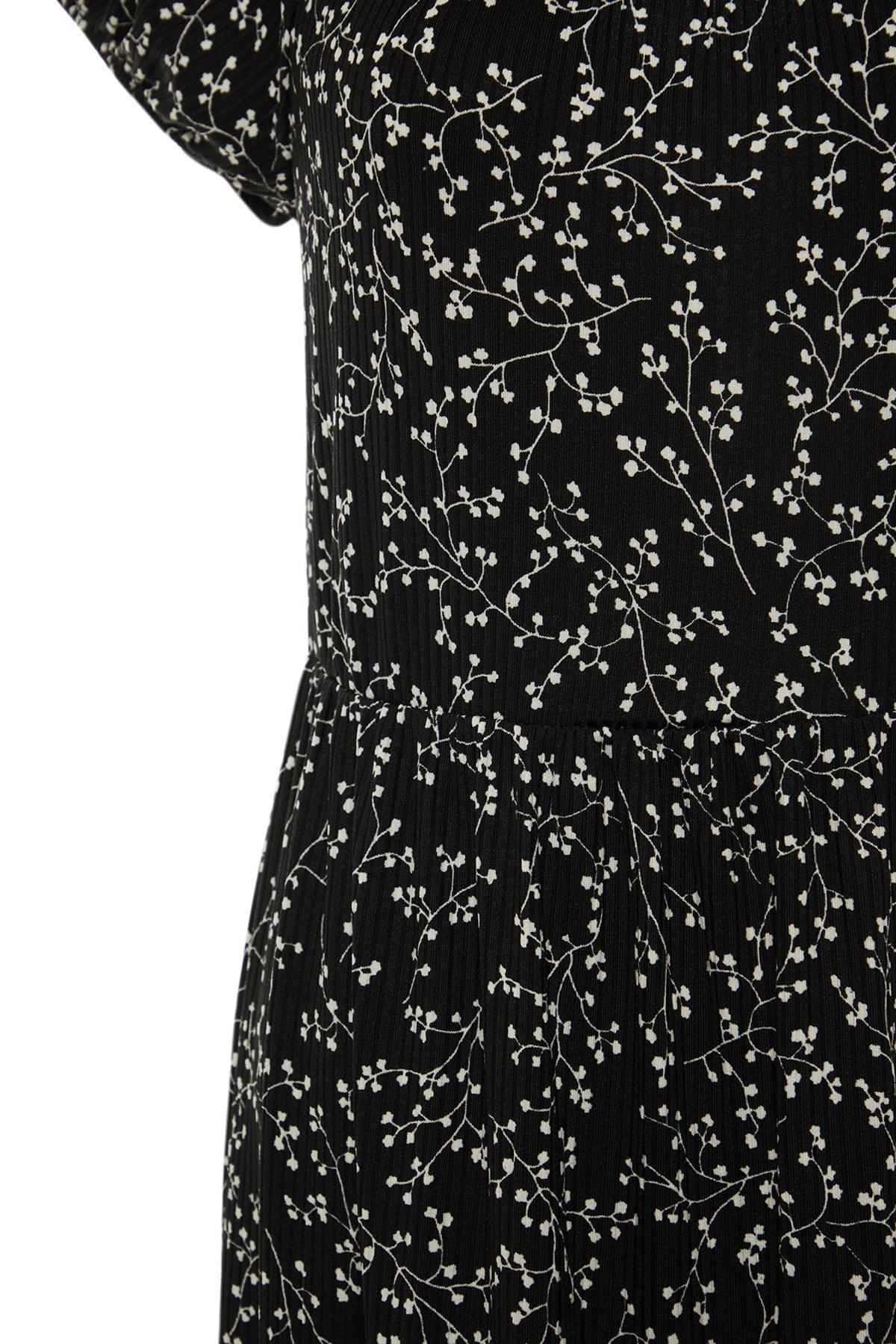 Black Off-Shoulder Plus Size Dress, , large image number 5