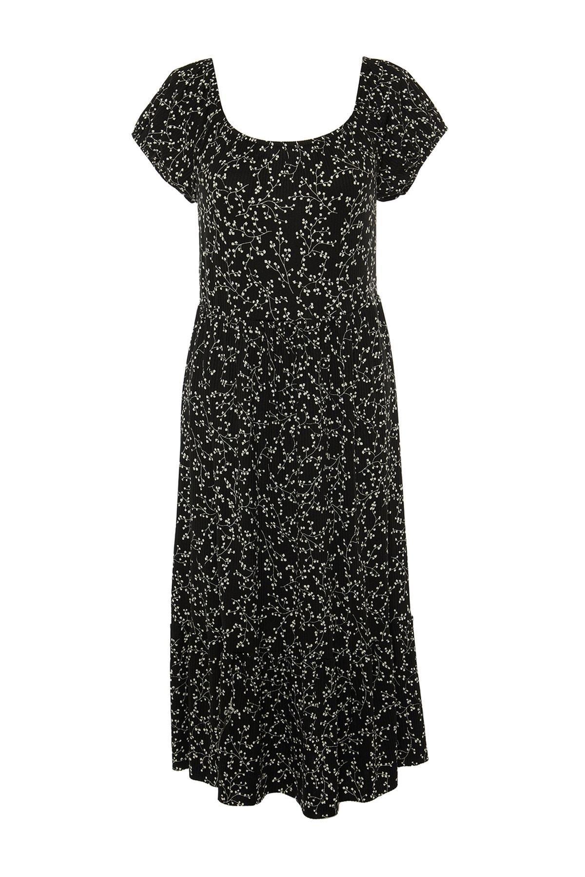 Black Off-Shoulder Plus Size Dress, , large image number 7