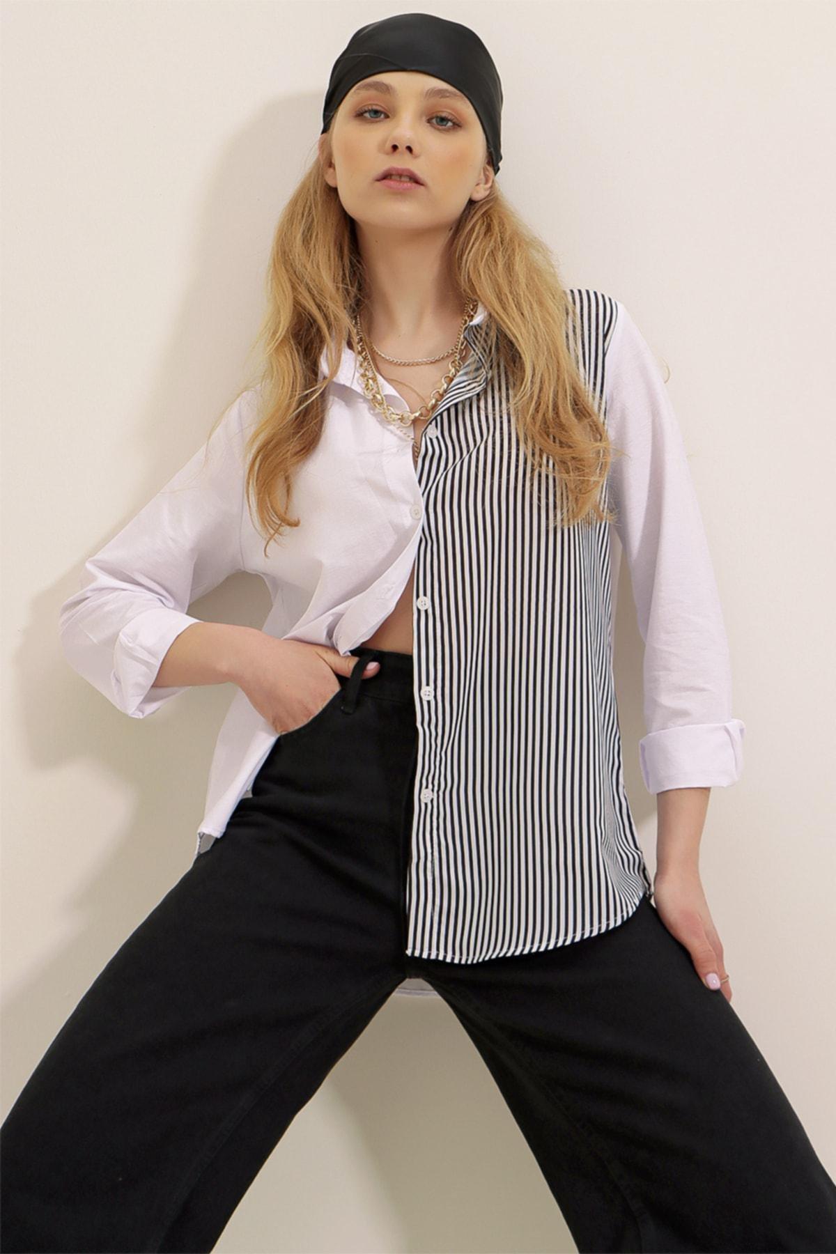 Alacati - Black Striped Shirt