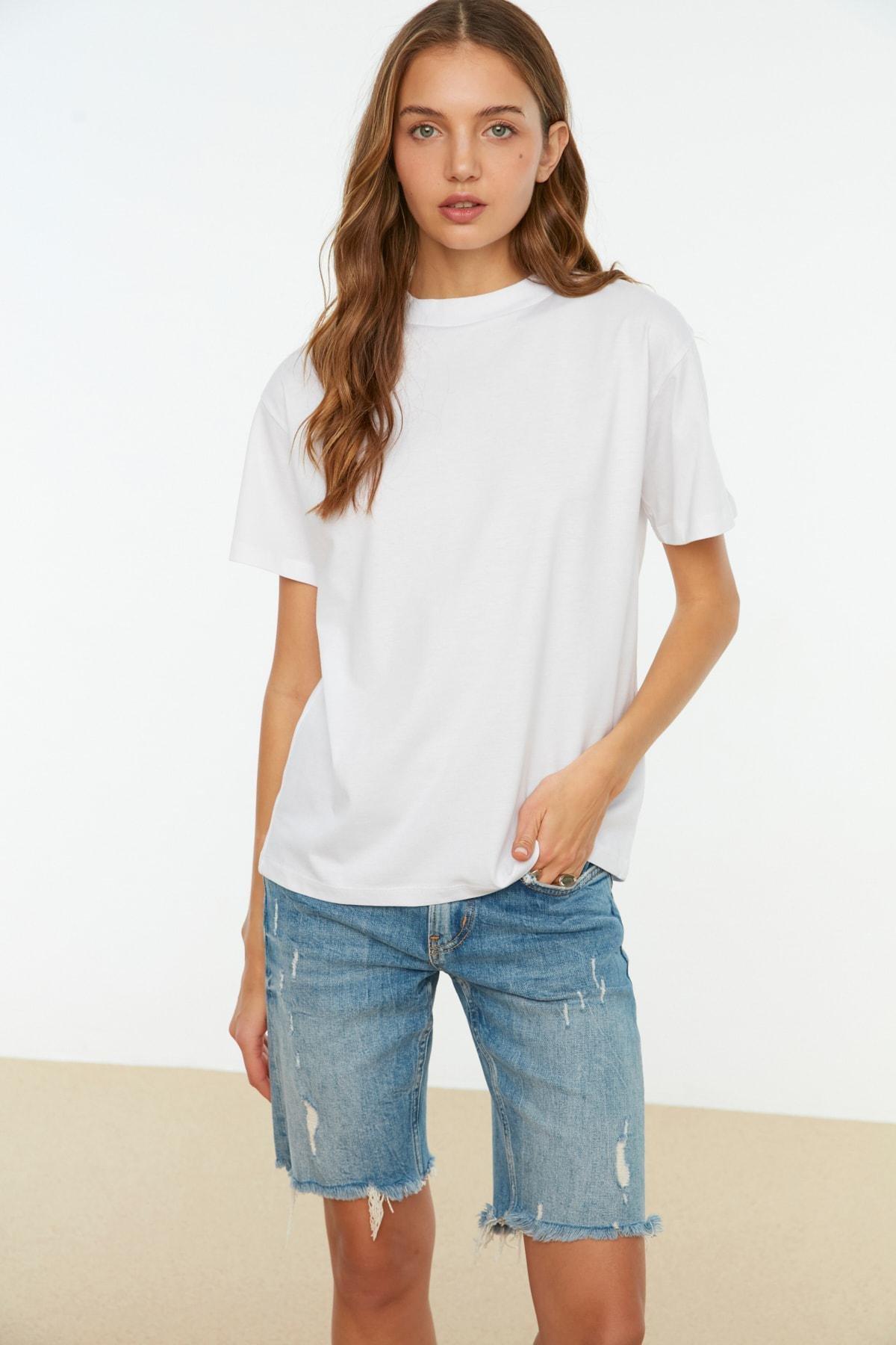 White Regular T-Shirt, , large image number 3
