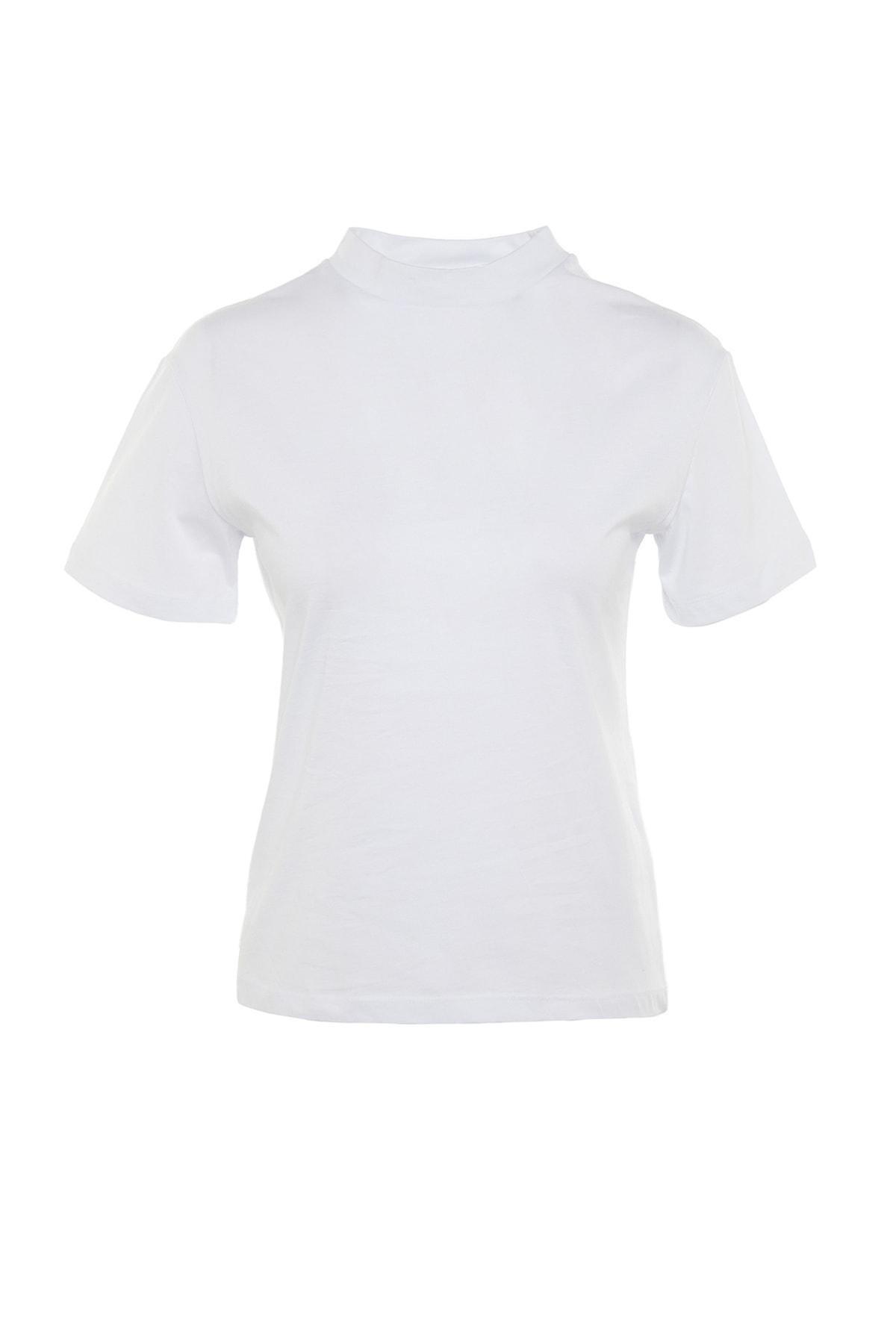 White Regular T-Shirt, , large image number 6