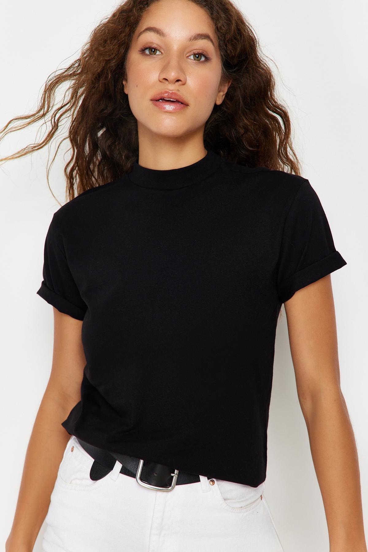 Black Regular T-Shirt, , large image number 0