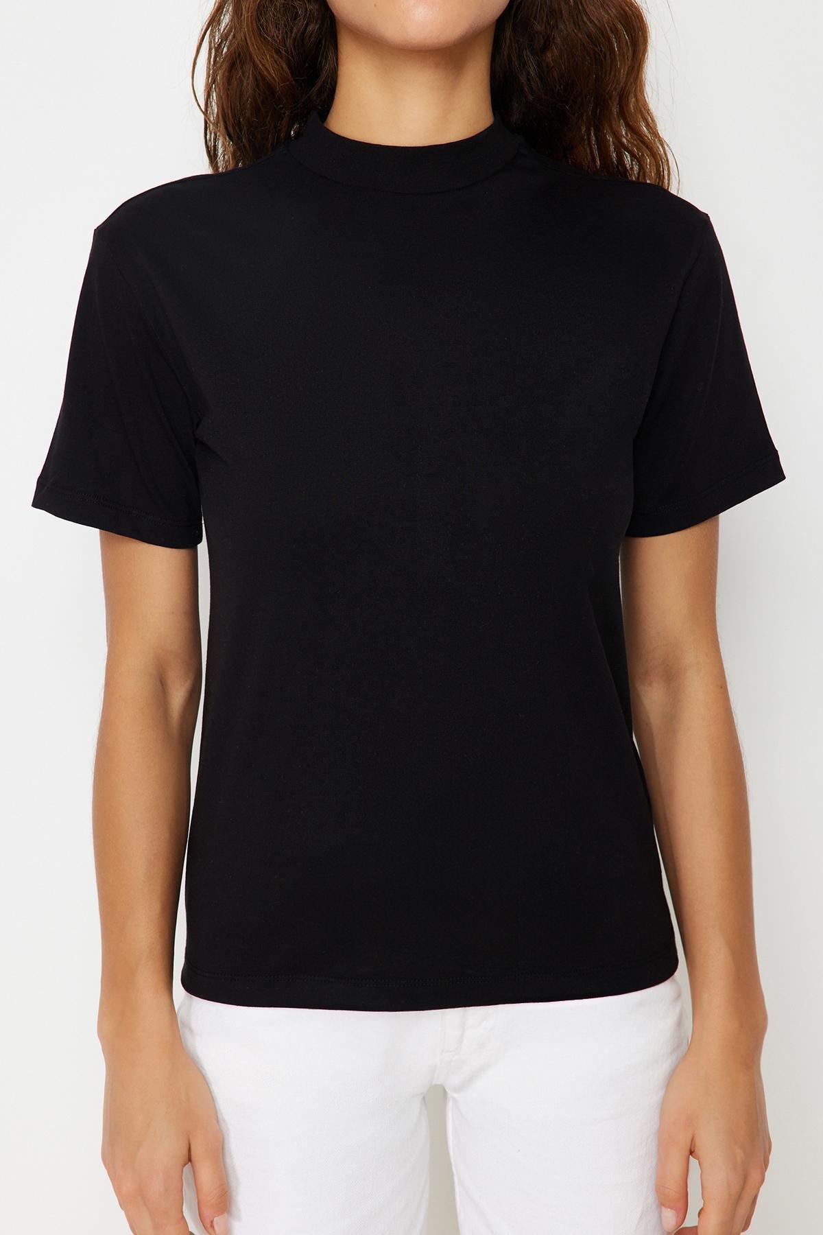 Black Regular T-Shirt, , large image number 3