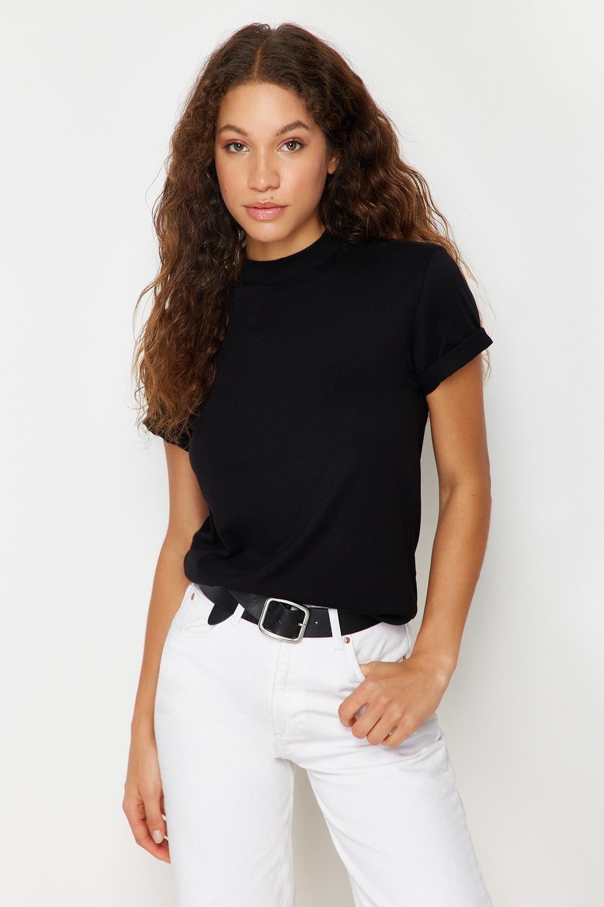 Black Regular T-Shirt, , large image number 5