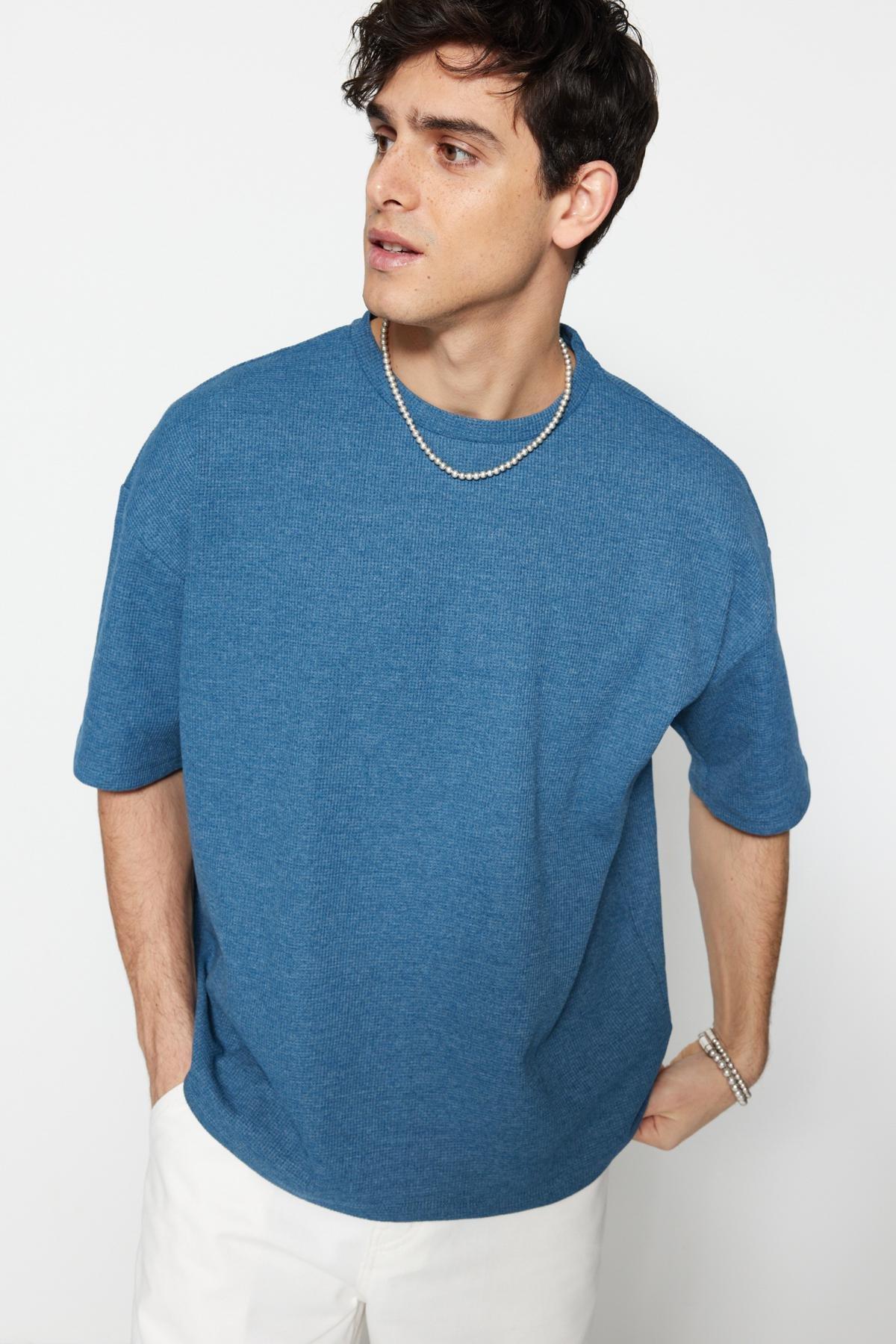Blue Oversize T-Shirt, , large image number 1