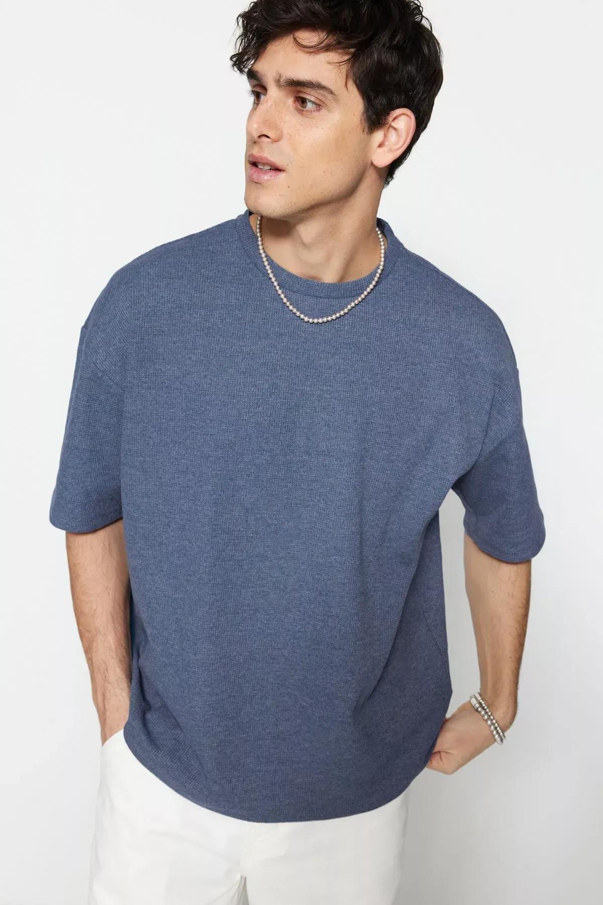 Blue Oversize T-Shirt, , large image number 1