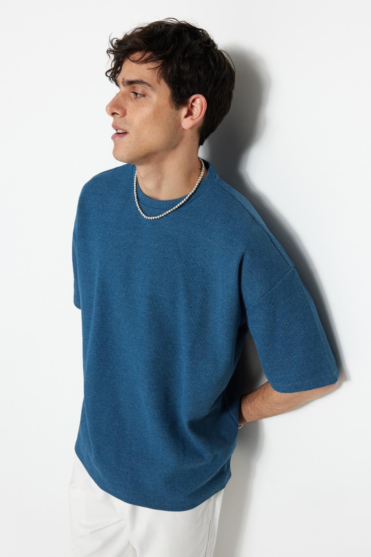 Blue Oversize T-Shirt, , large image number 2