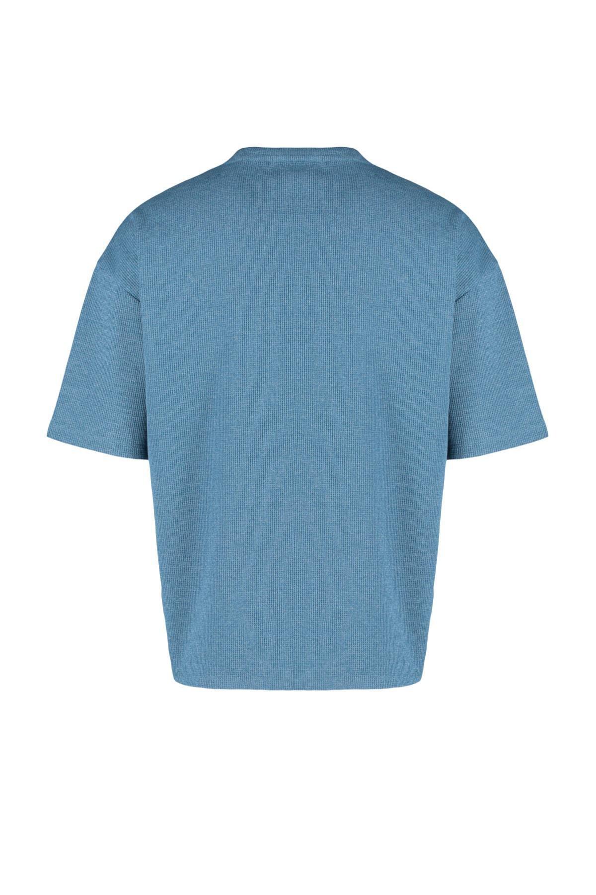 Blue Oversize T-Shirt, , large image number 4