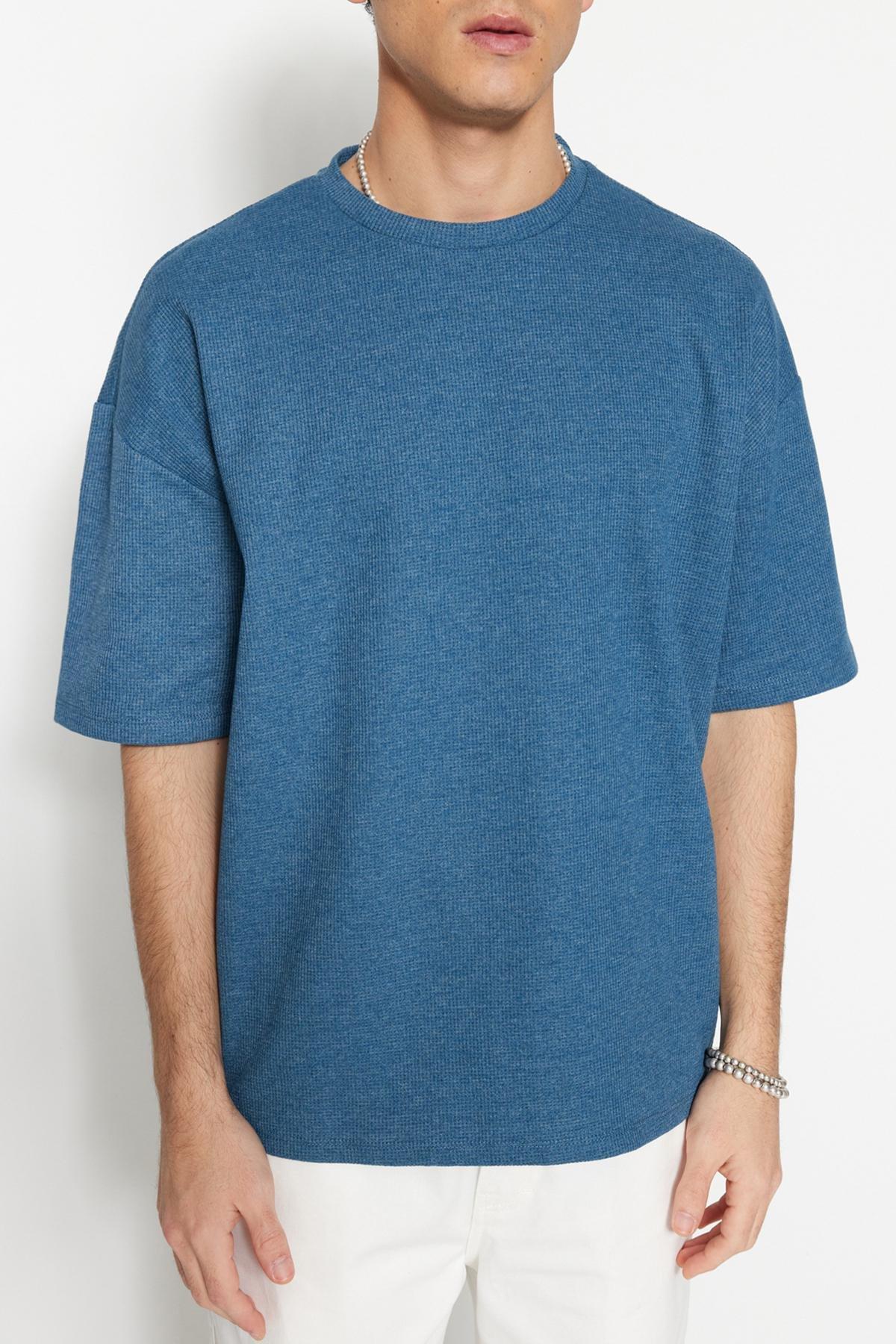 Blue Oversize T-Shirt, , large image number 5