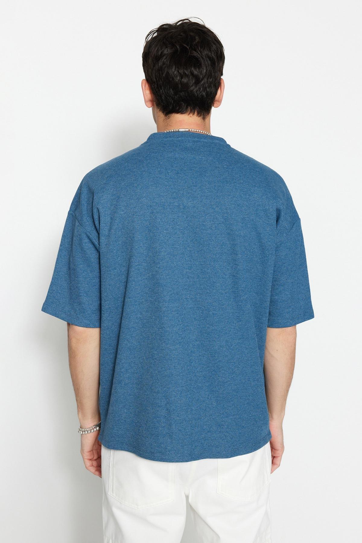 Blue Oversize T-Shirt, , large image number 6