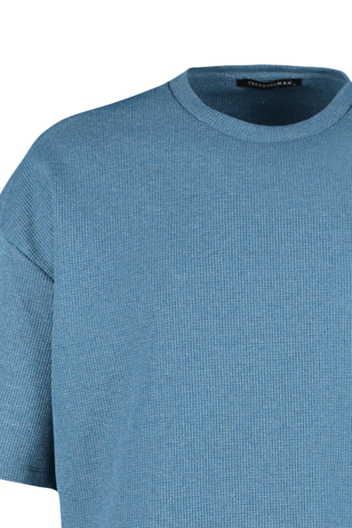 Blue Oversize T-Shirt, , large image number 7