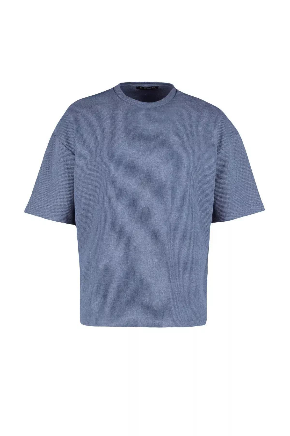 Blue Oversize T-Shirt, , large image number 7