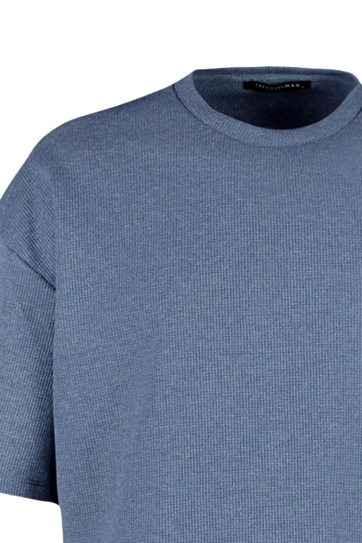 Blue Oversize T-Shirt, , large image number 8