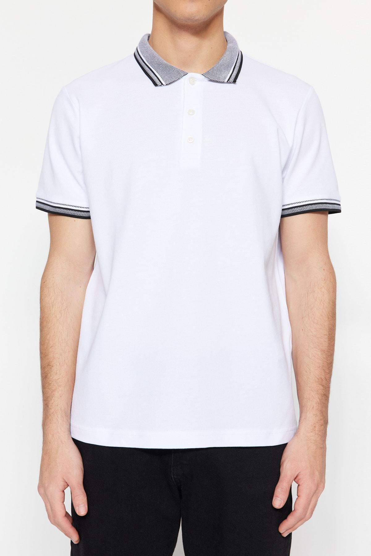 White Polo T-Shirt, , large image number 2