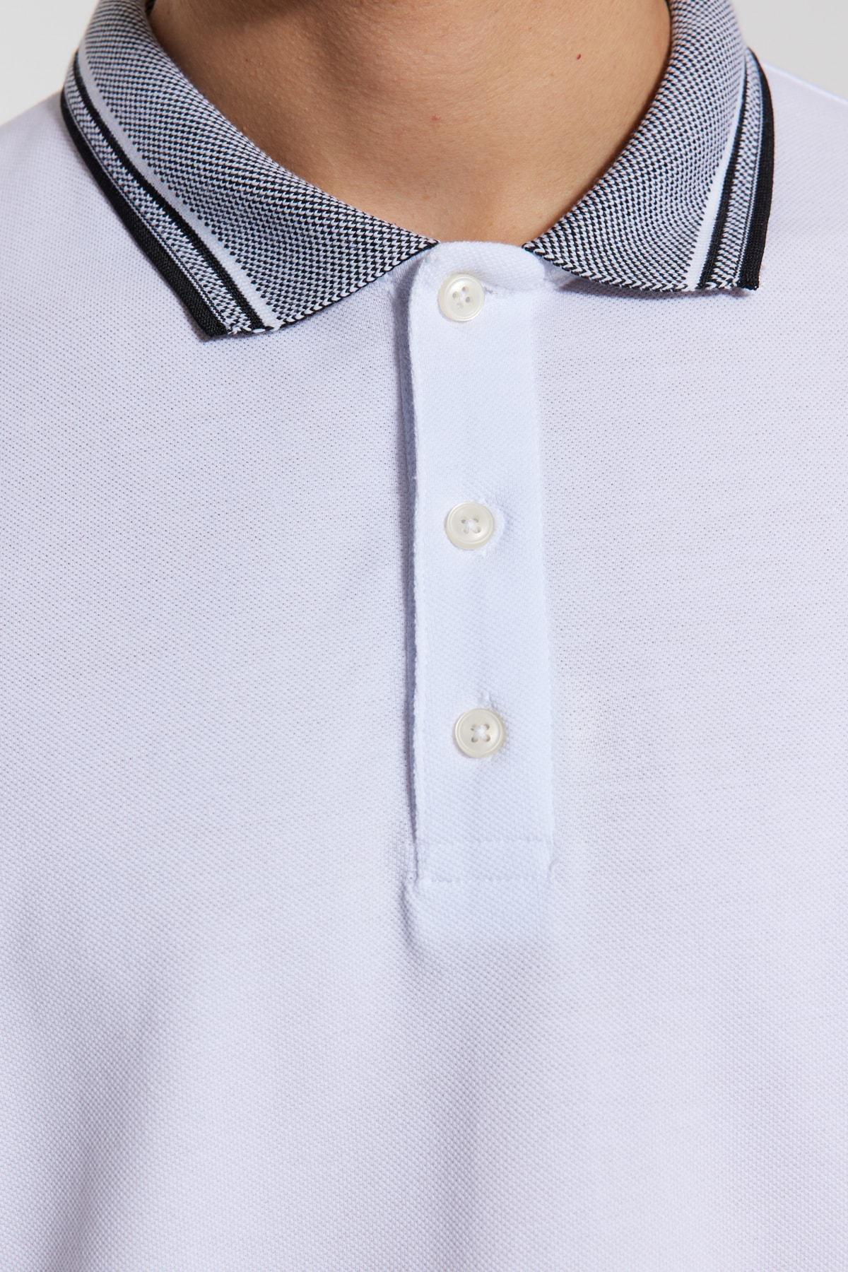 White Polo T-Shirt, , large image number 3