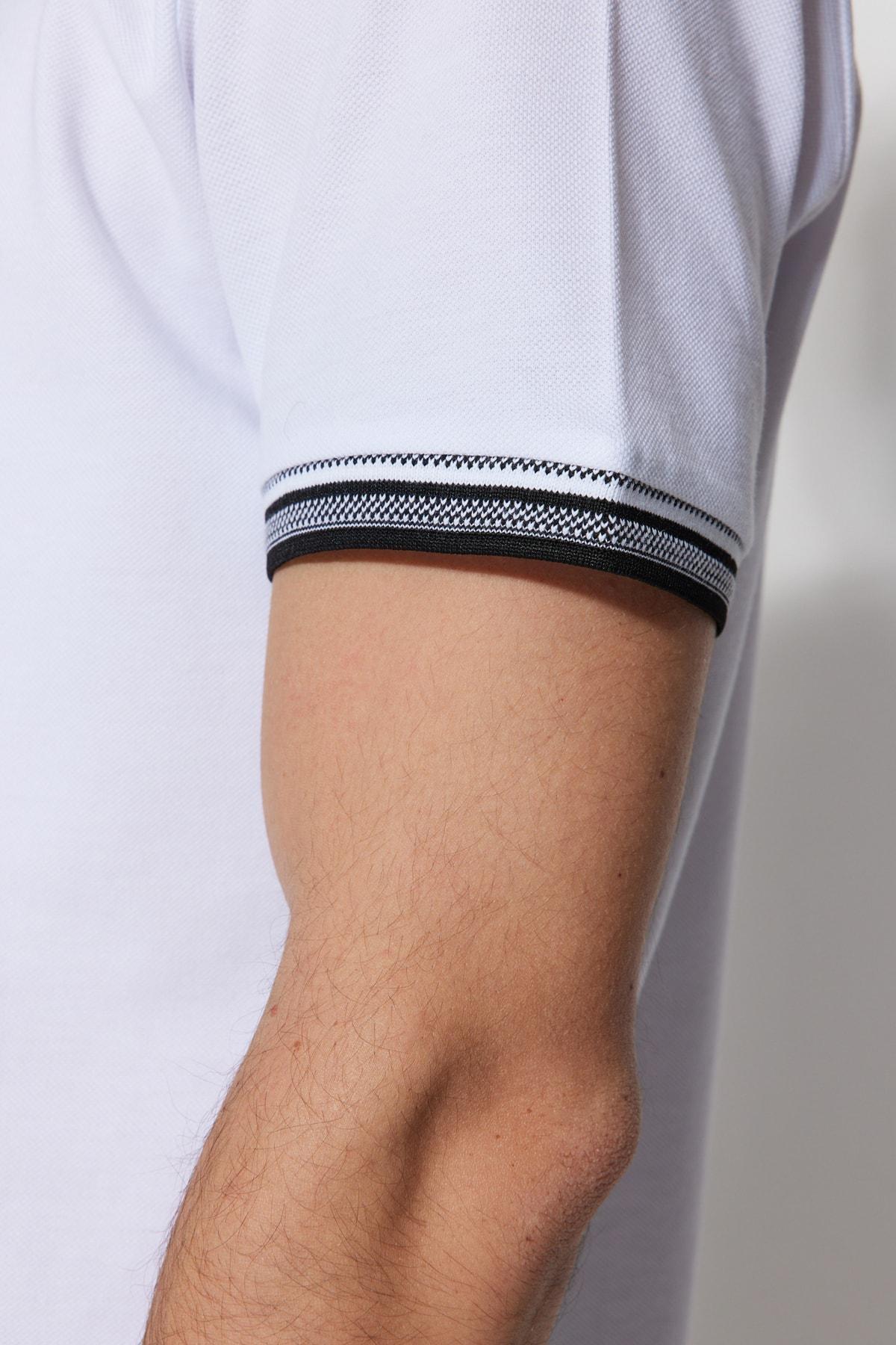 White Polo T-Shirt, , large image number 4
