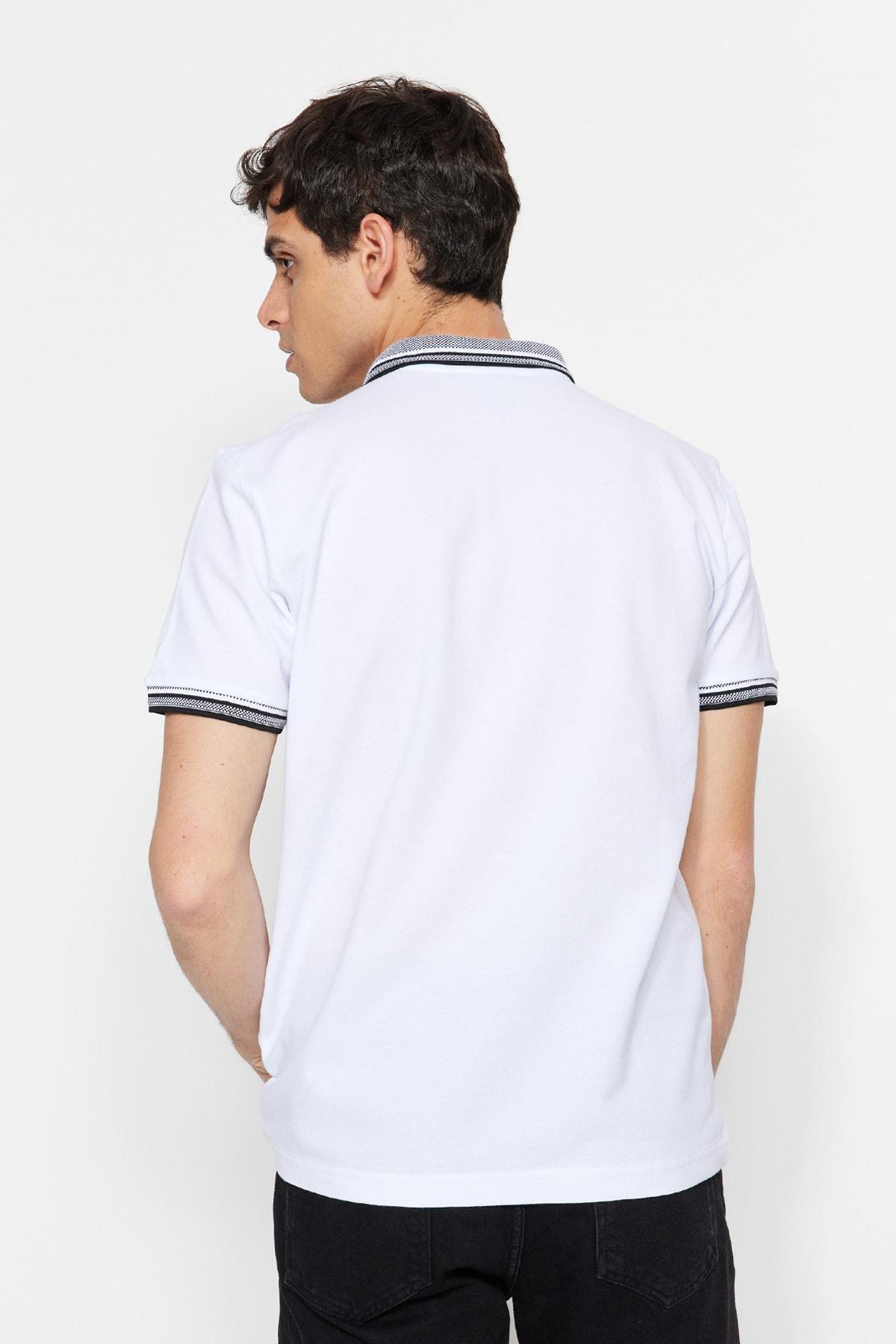 White Polo T-Shirt, , large image number 5