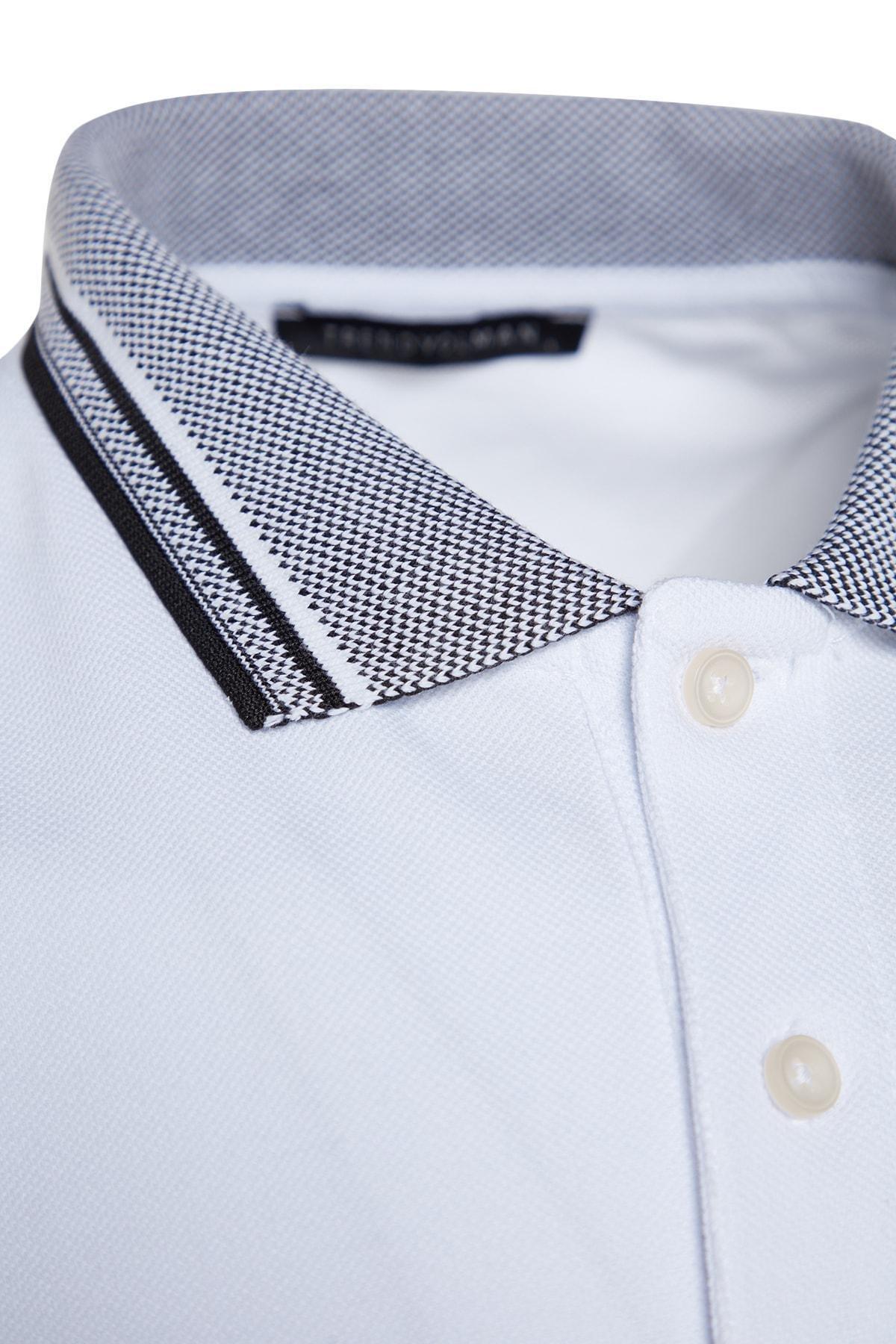 White Polo T-Shirt, , large image number 7